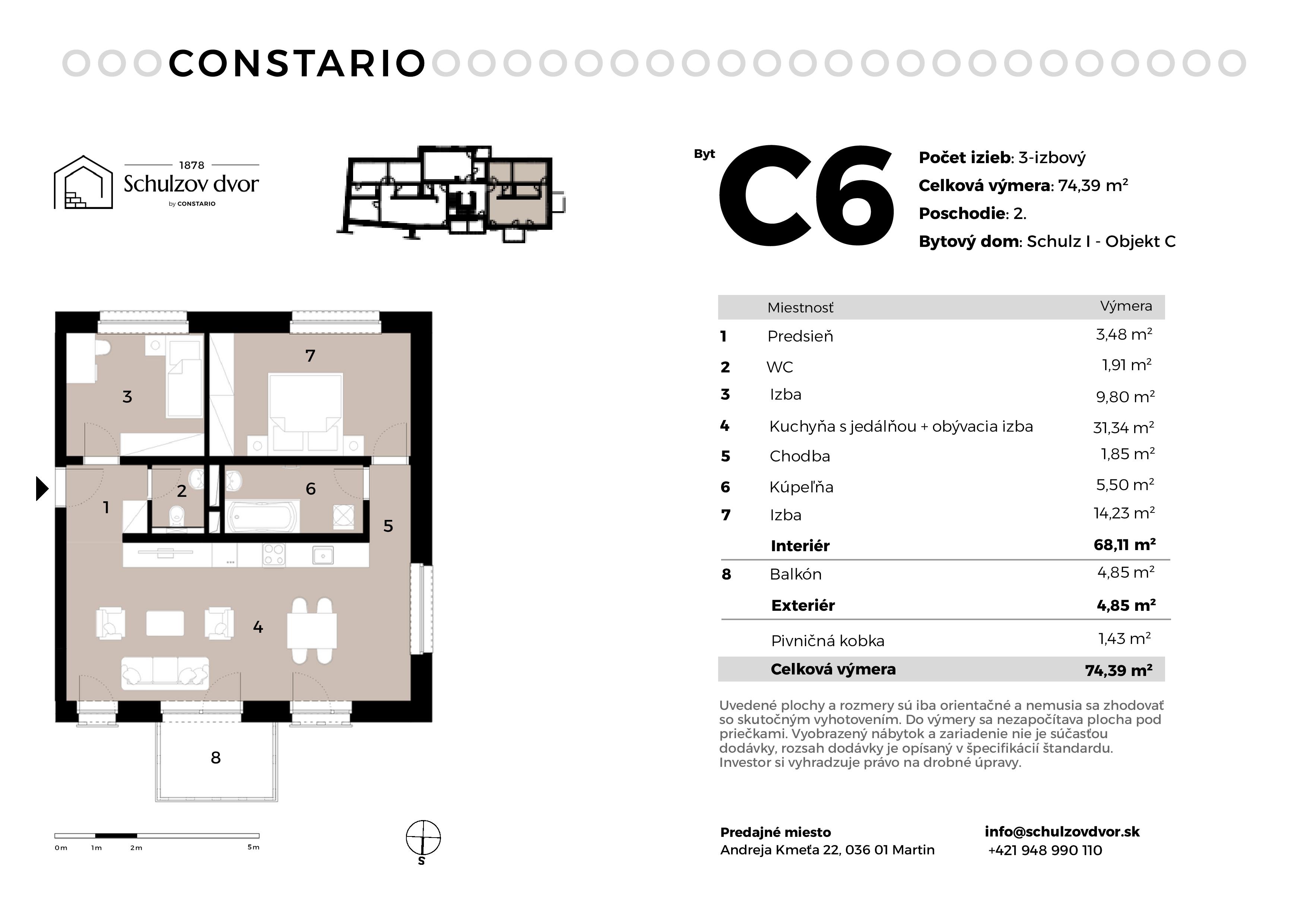 Schulzov Dvor - C6 - Pôdorys