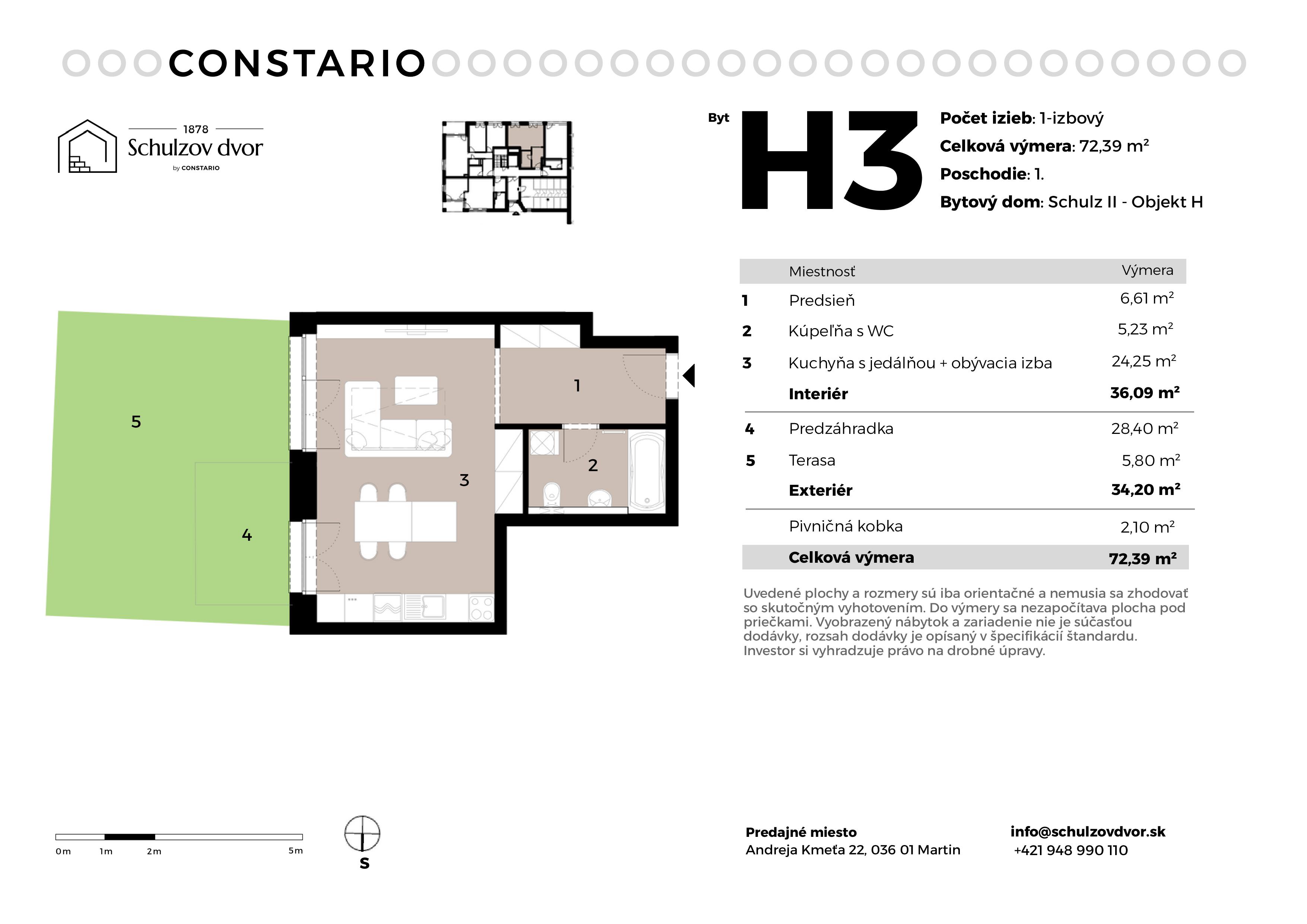 Schulzov Dvor - H3 - Pôdorys