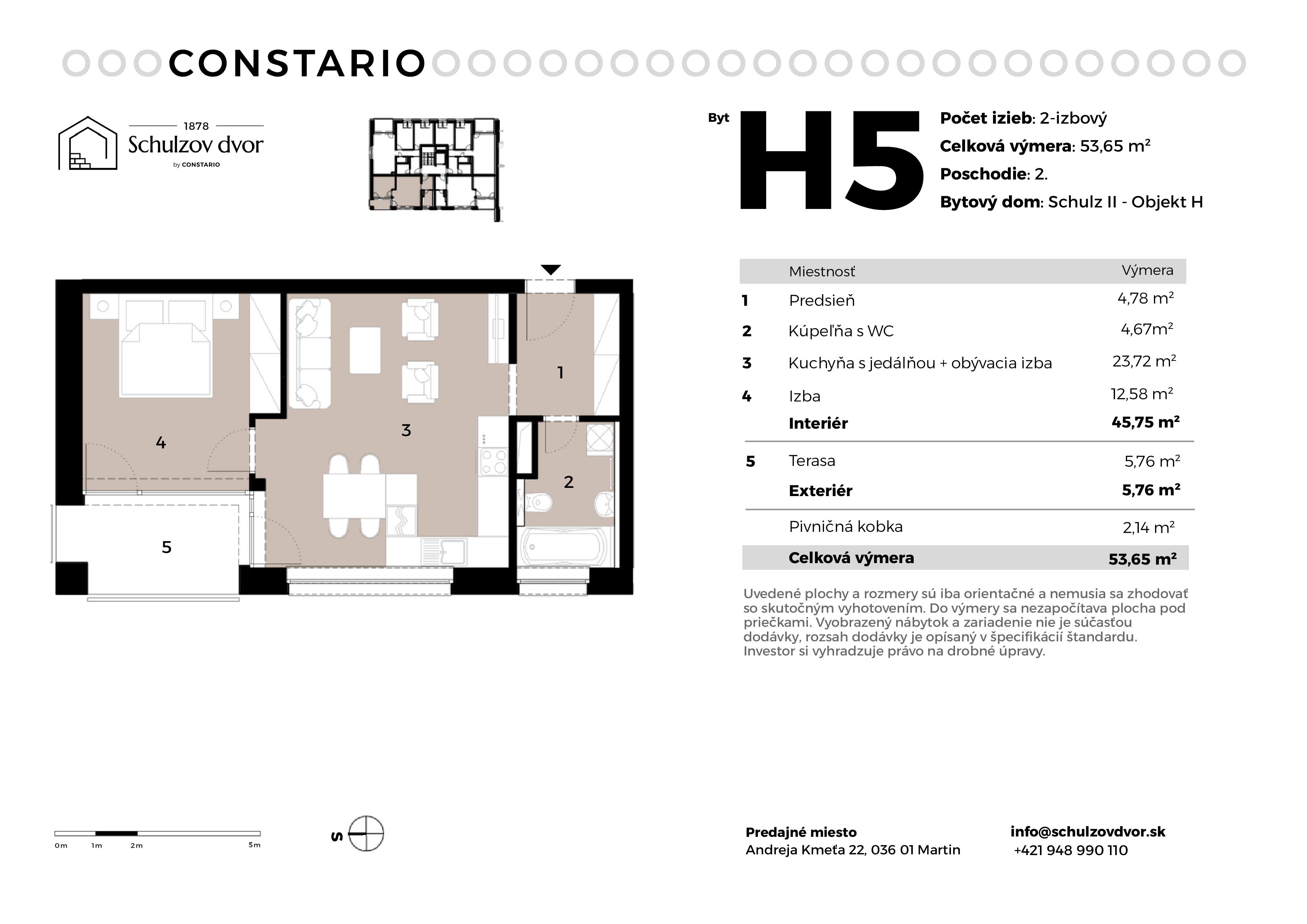 Schulzov Dvor - H5 - Pôdorys