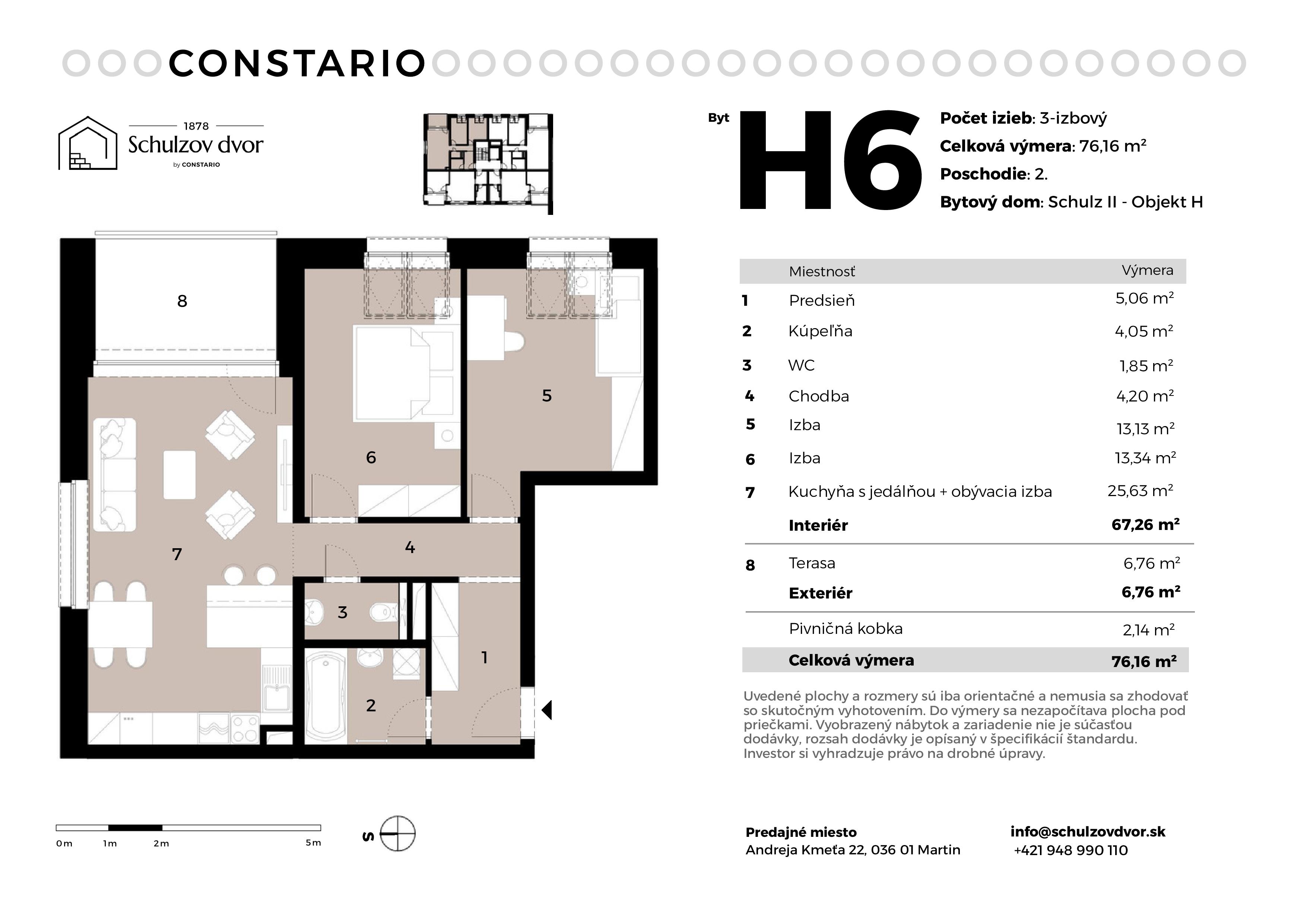 Schulzov Dvor - H6 - Pôdorys