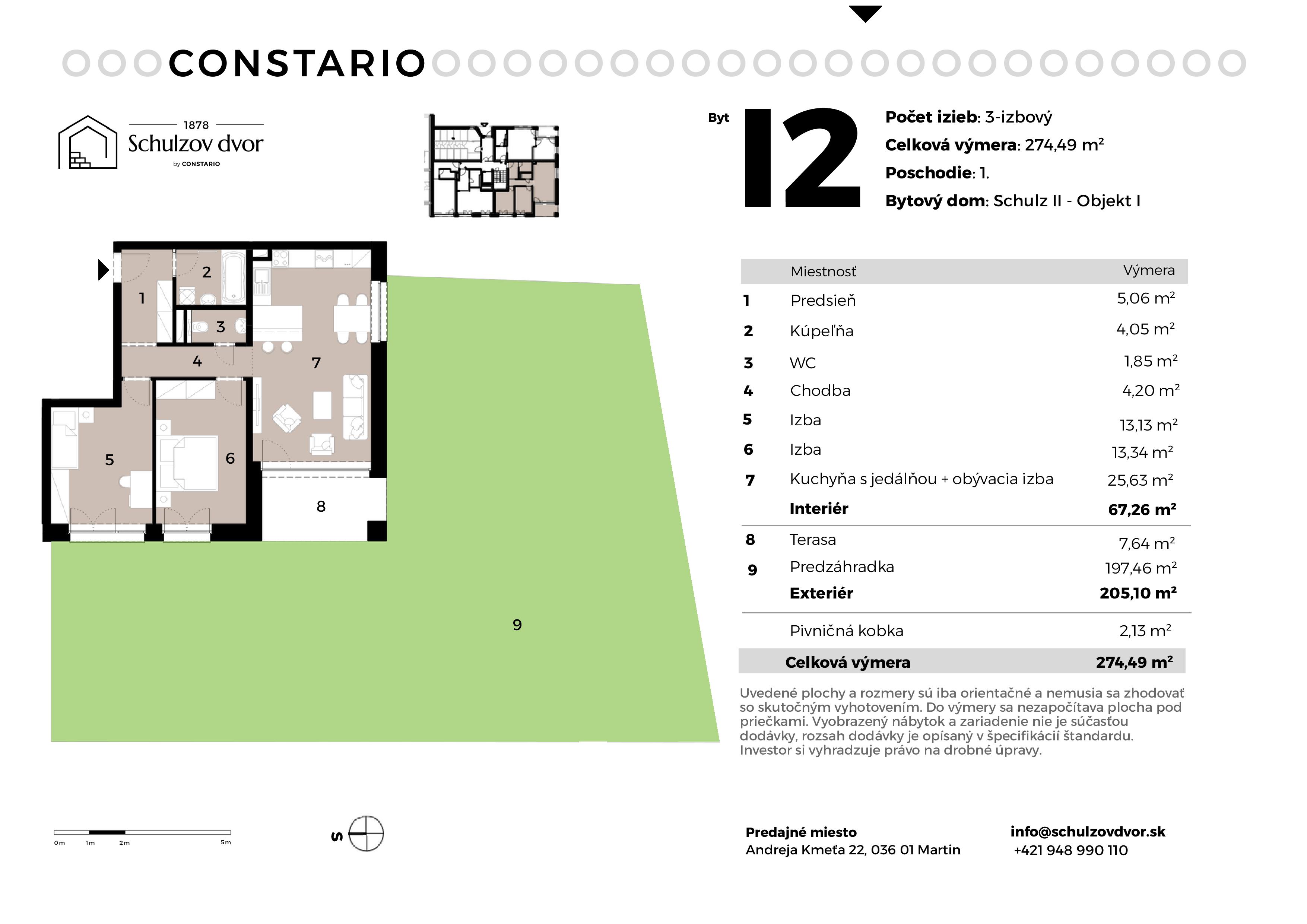Schulzov Dvor - I2 - Pôdorys