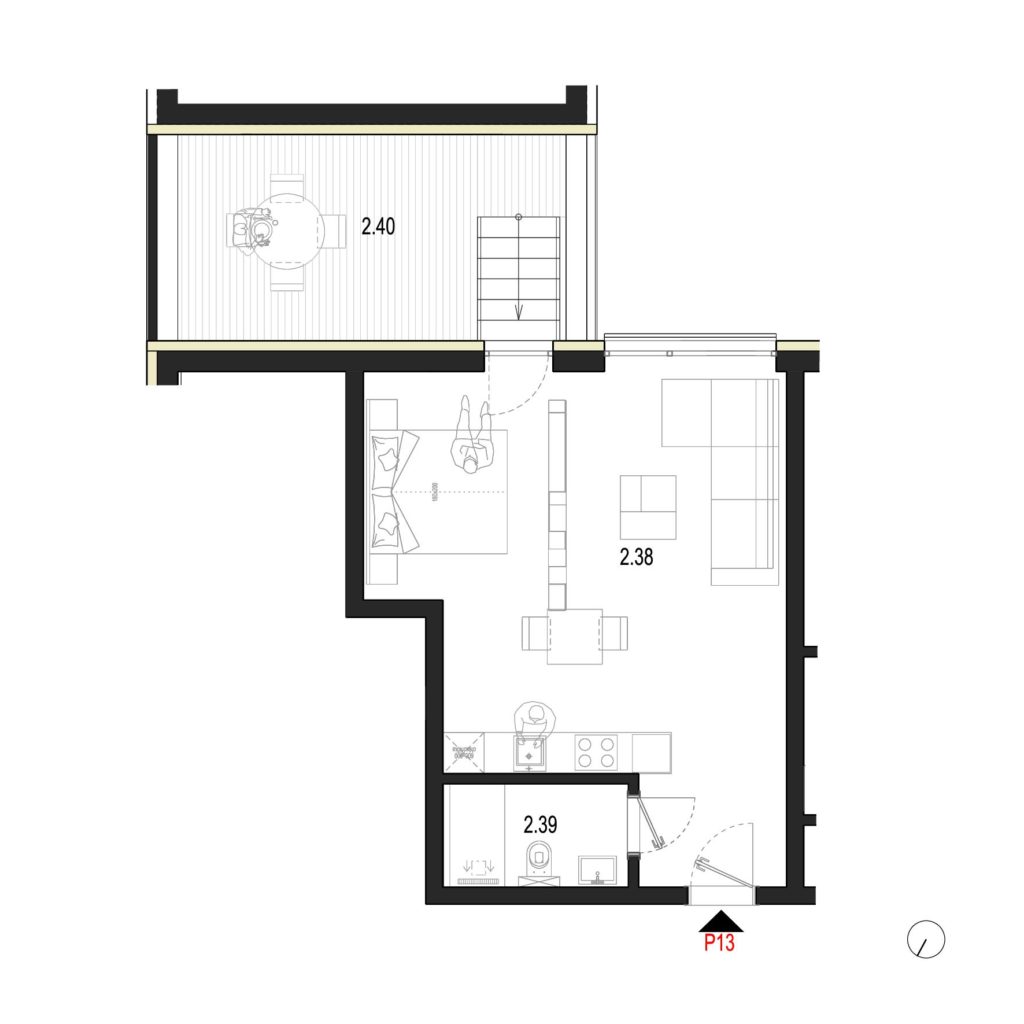 Rezidencia Krajinská - P13 - Pôdorys