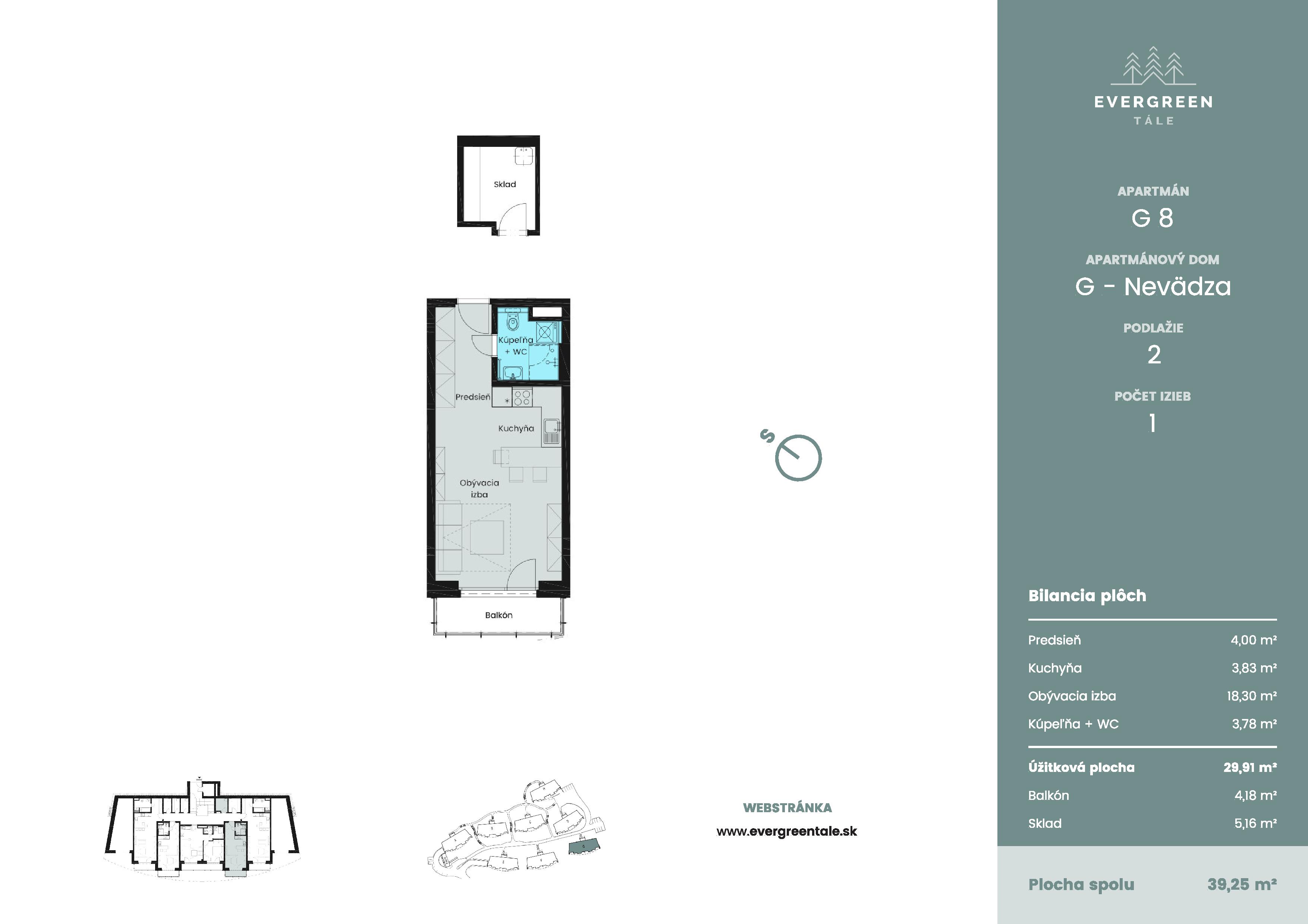 Evergreen Tále - G8 - Pôdorys