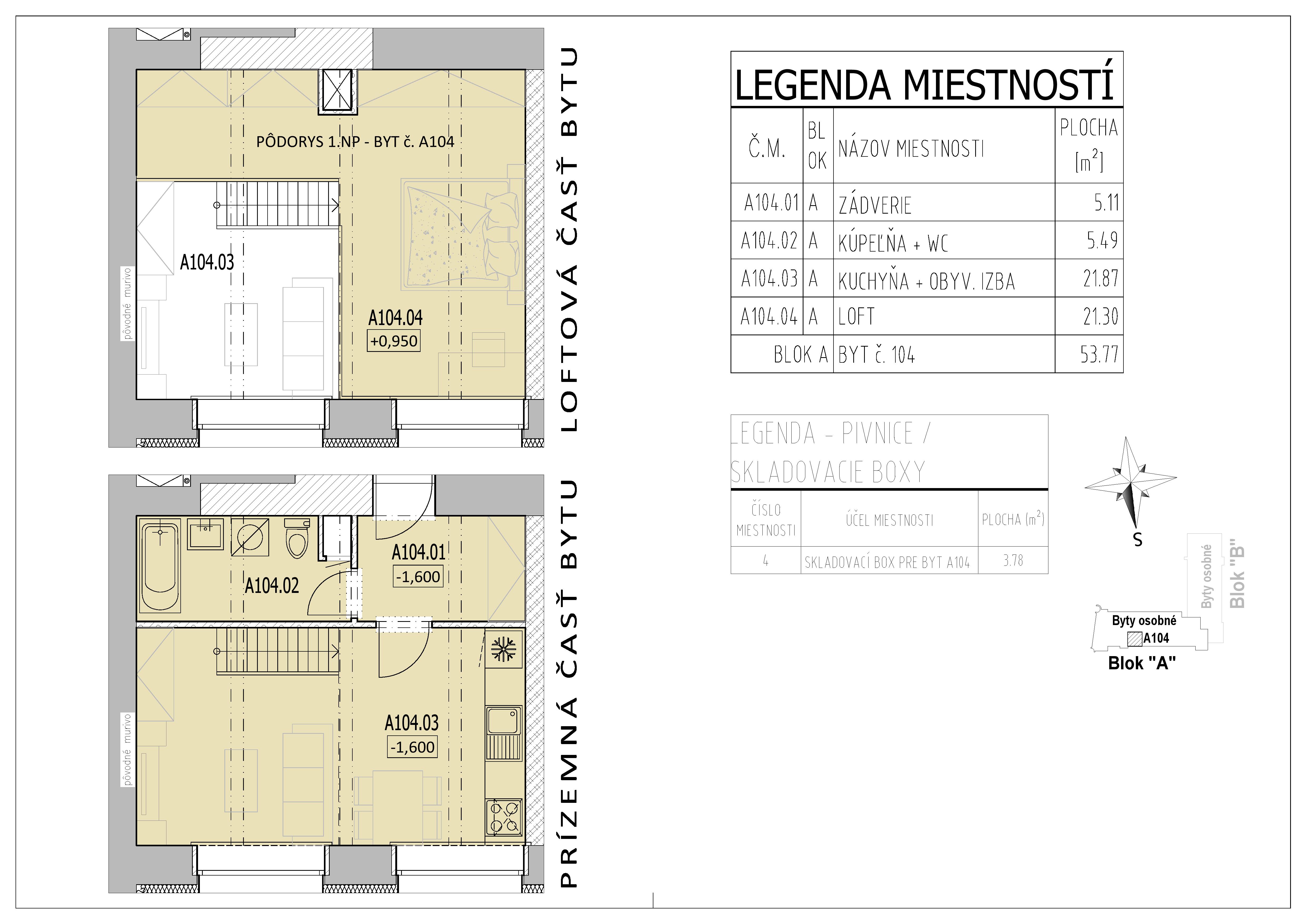 Rezidencia THERMAE - A104 - Pôdorys