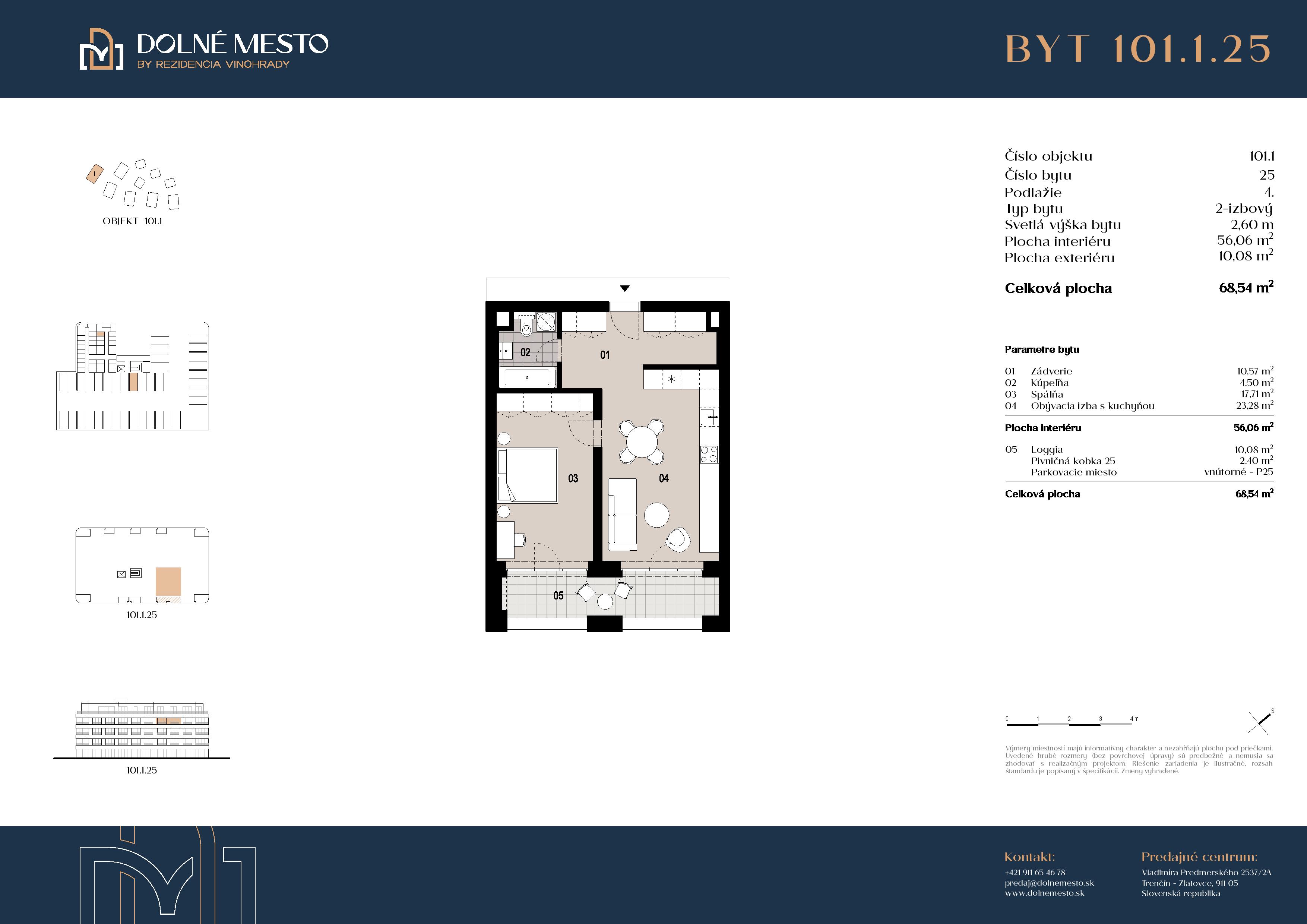Dolné mesto - 101.1.25 - Pôdorys