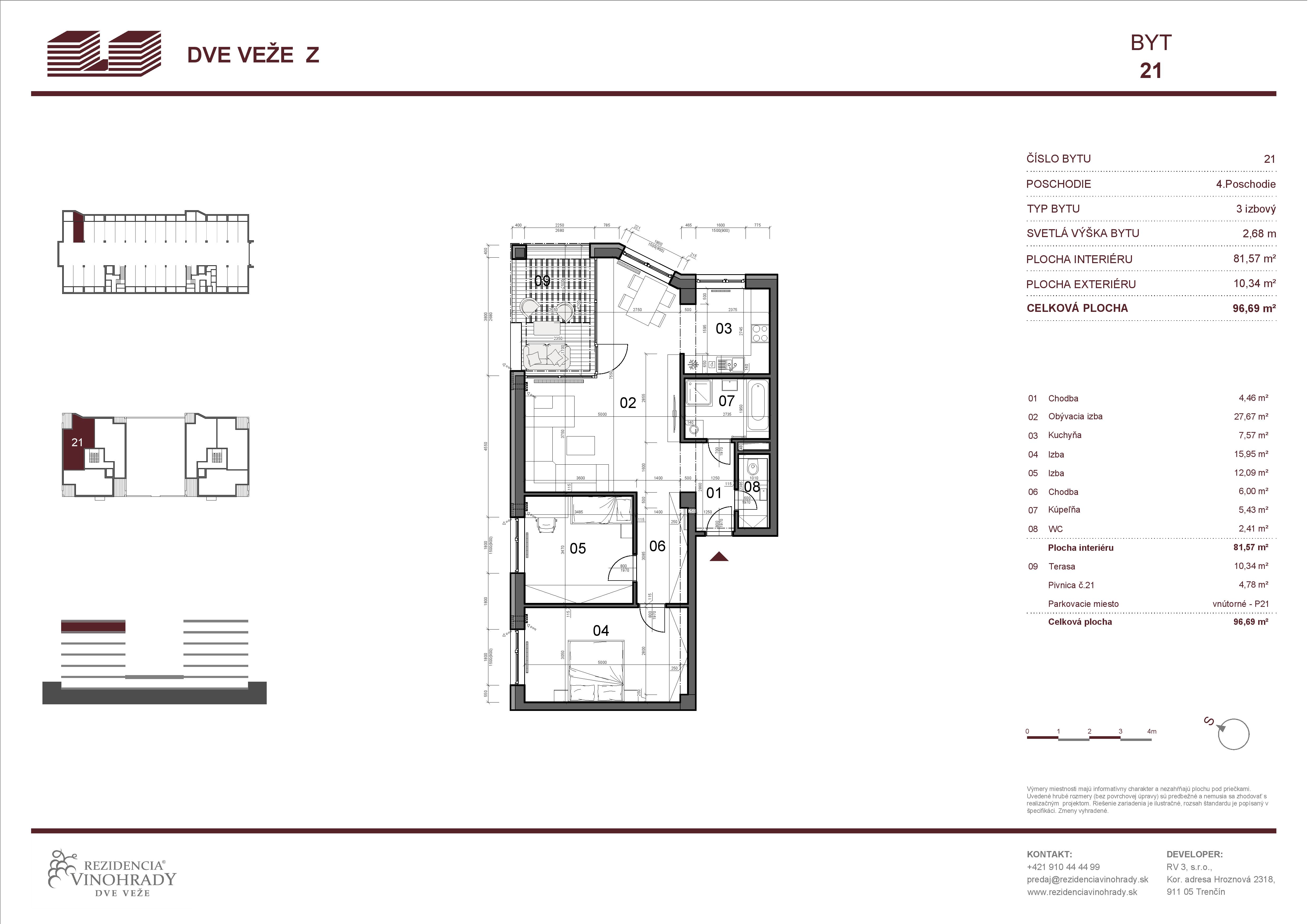 Dve Veže - 21 - Pôdorys