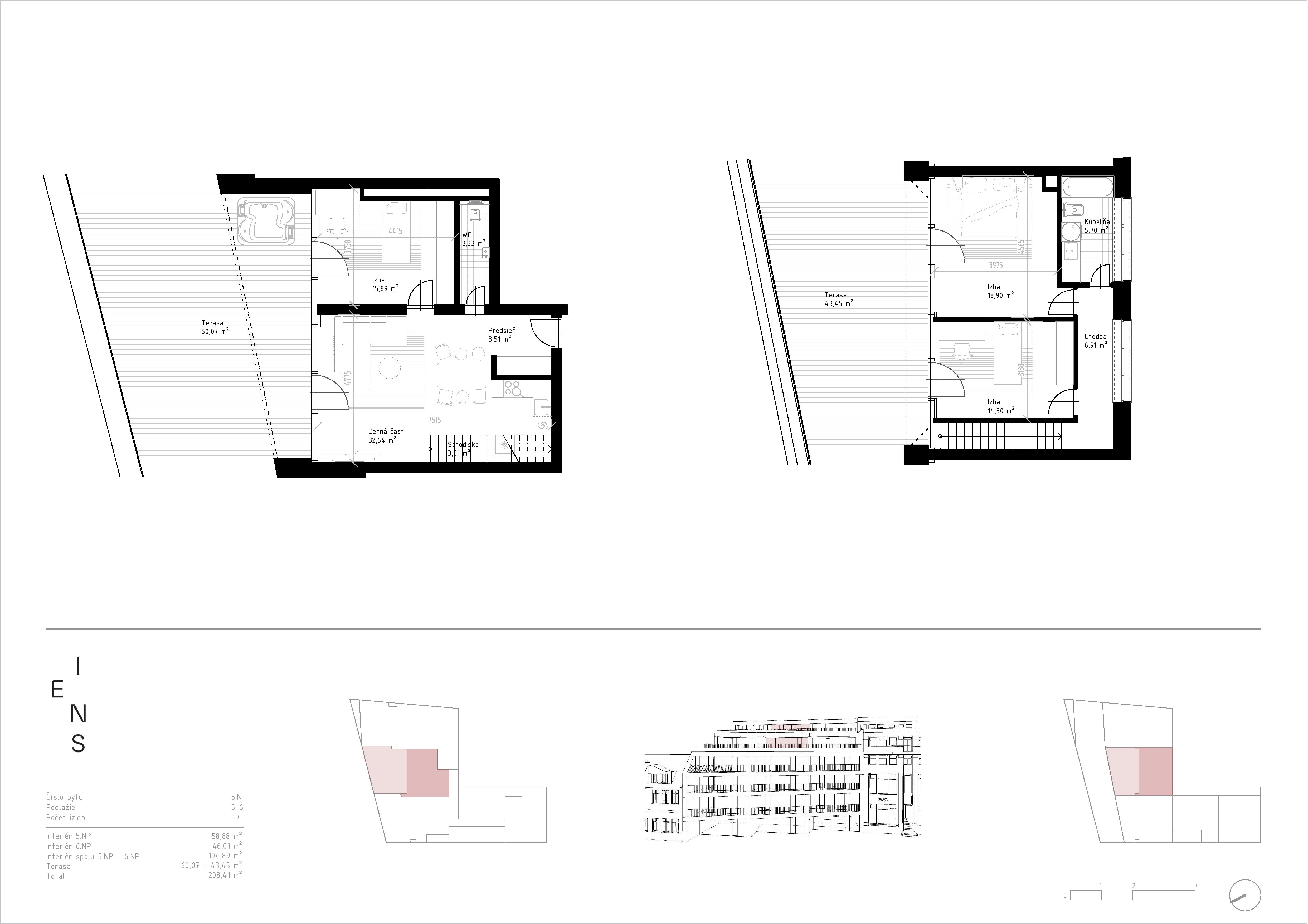 Eins - 5N - Pôdorys