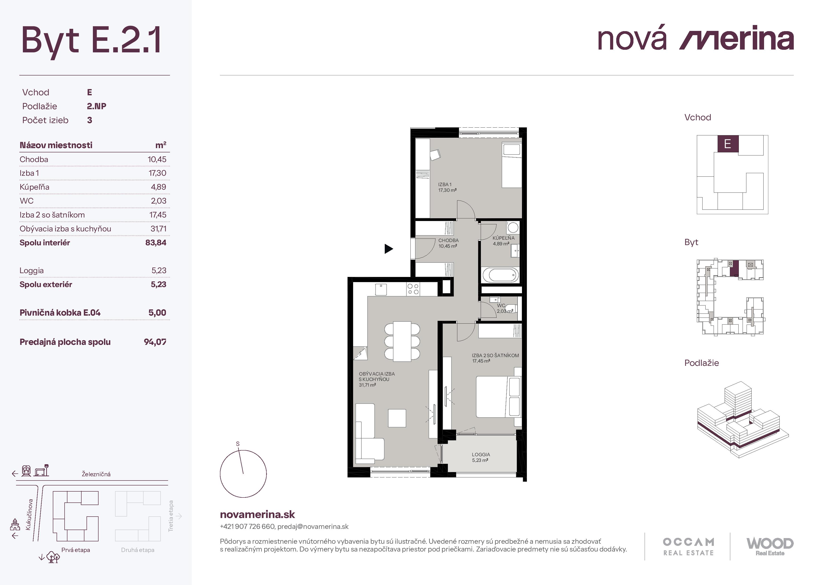 Nová Merina - E.2.1 - Pôdorys