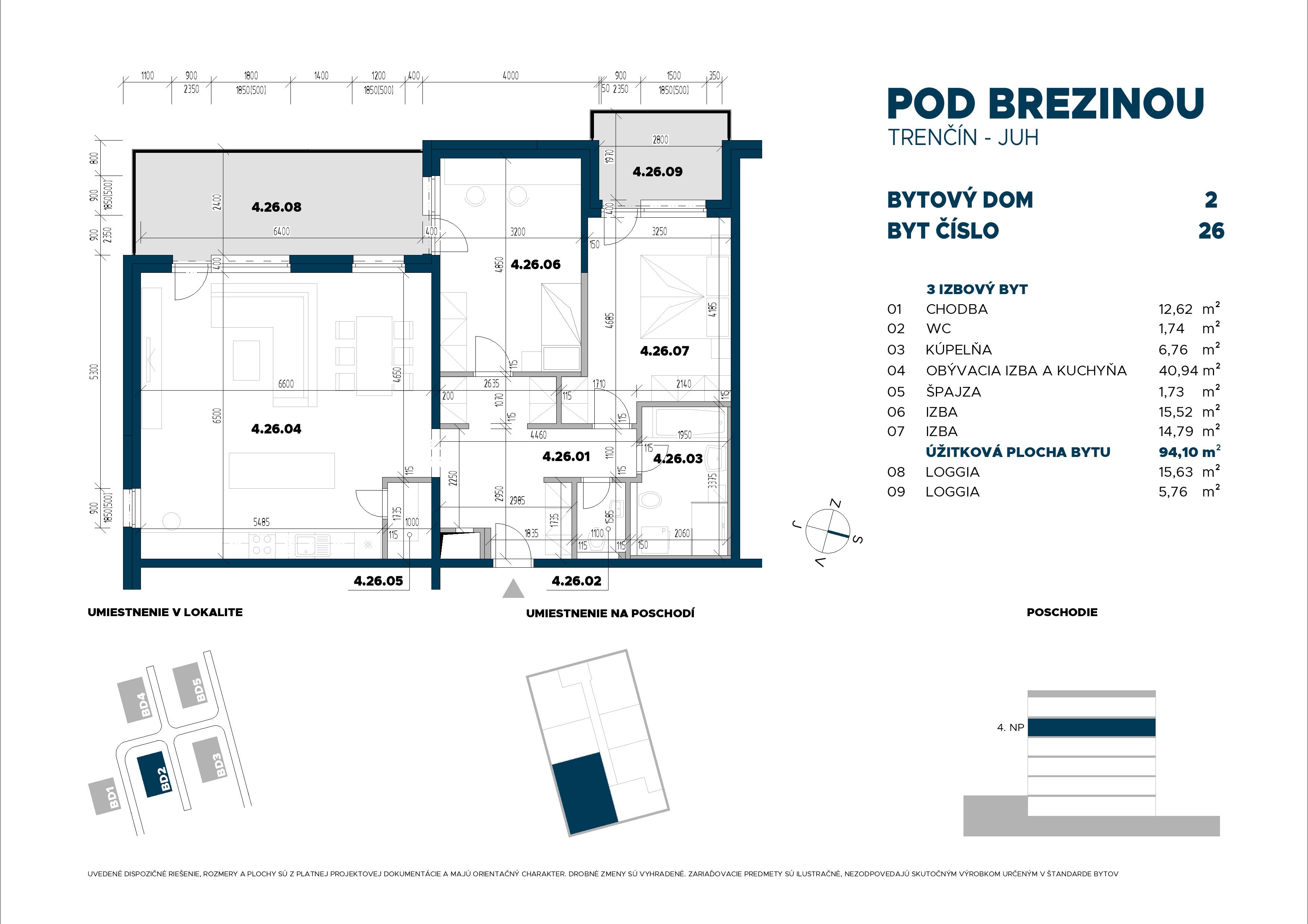 Pod Brezinou - 26 - Pôdorys
