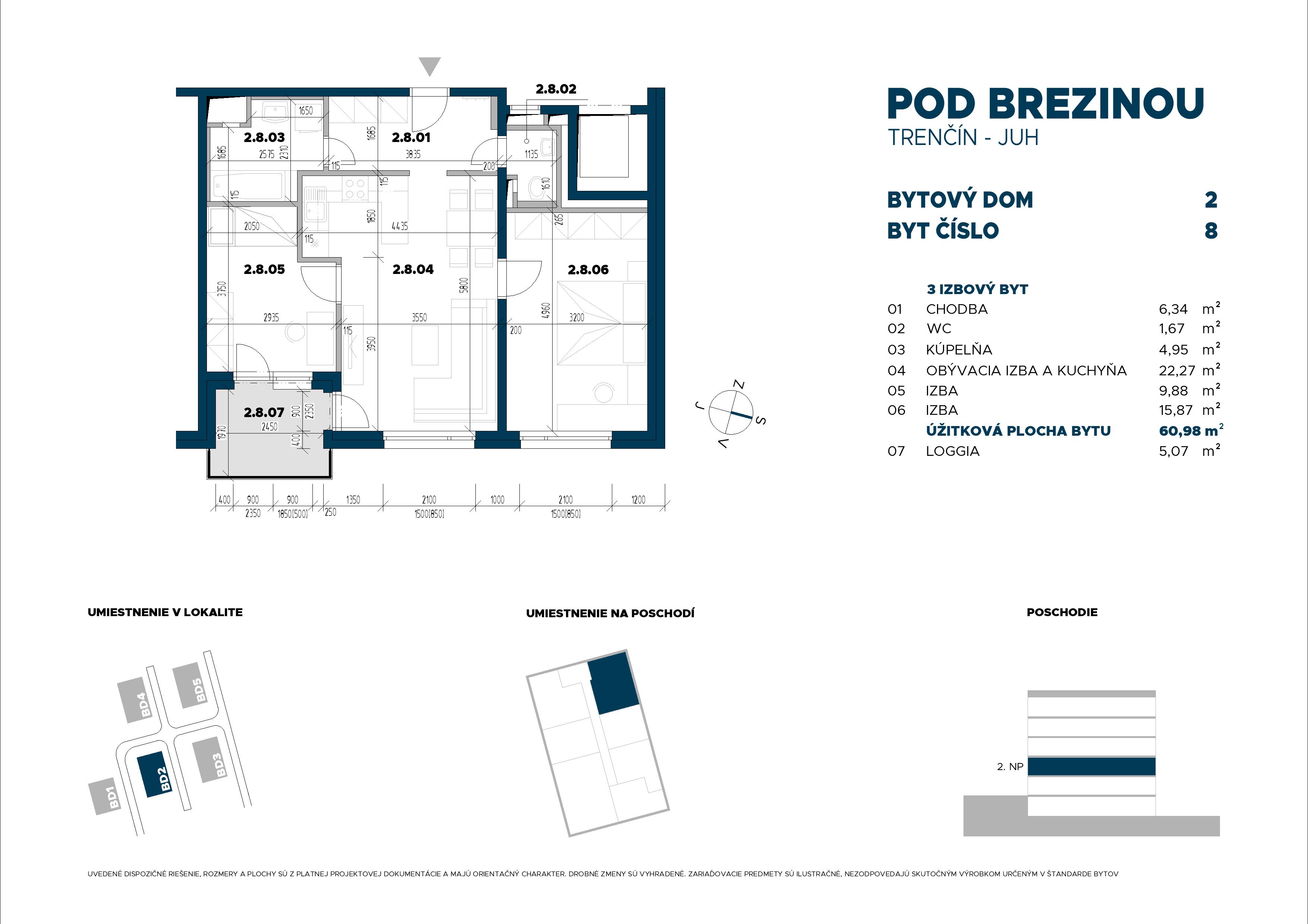 Pod Brezinou - 8 - Pôdorys