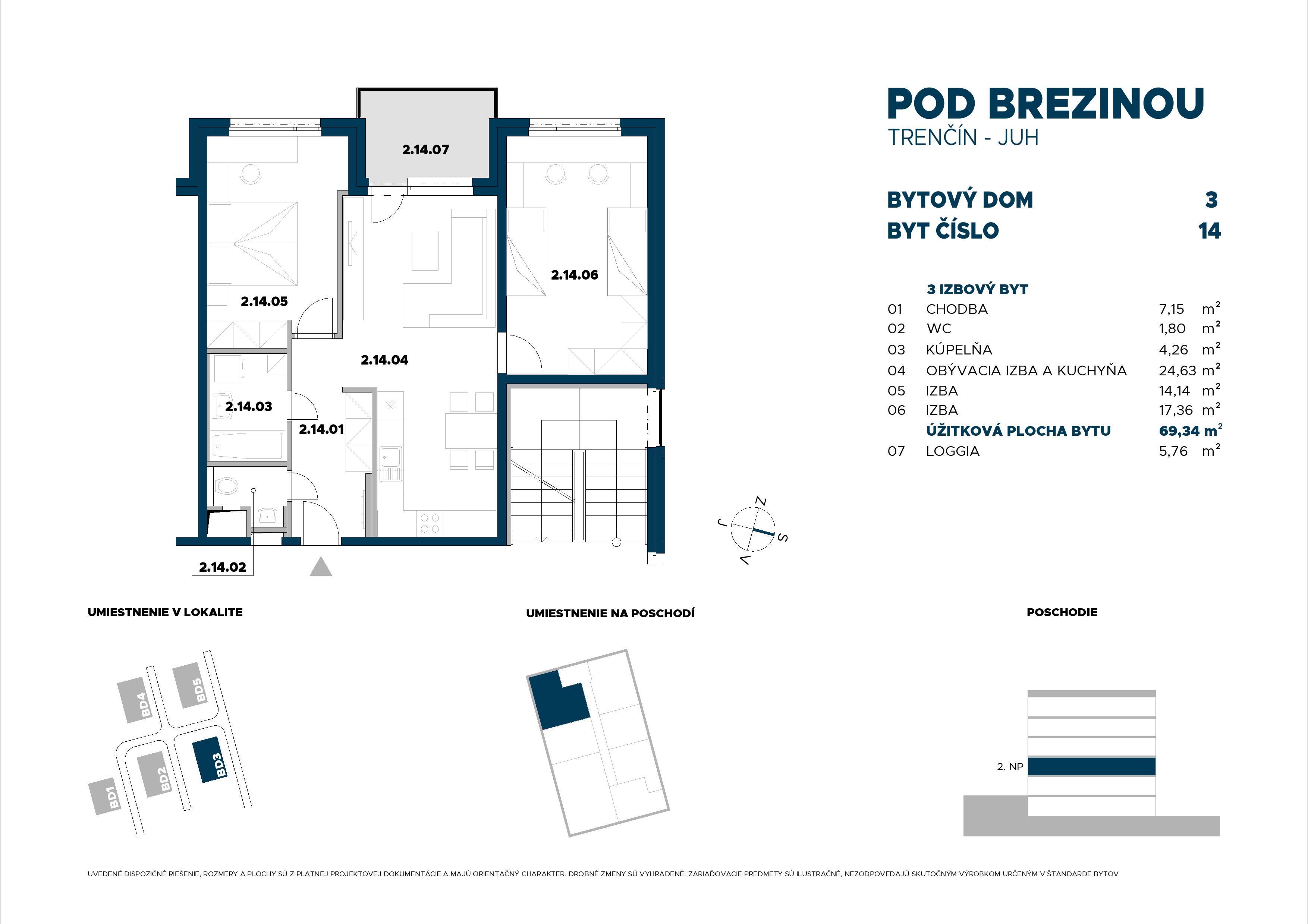 Pod Brezinou - 14 - Pôdorys