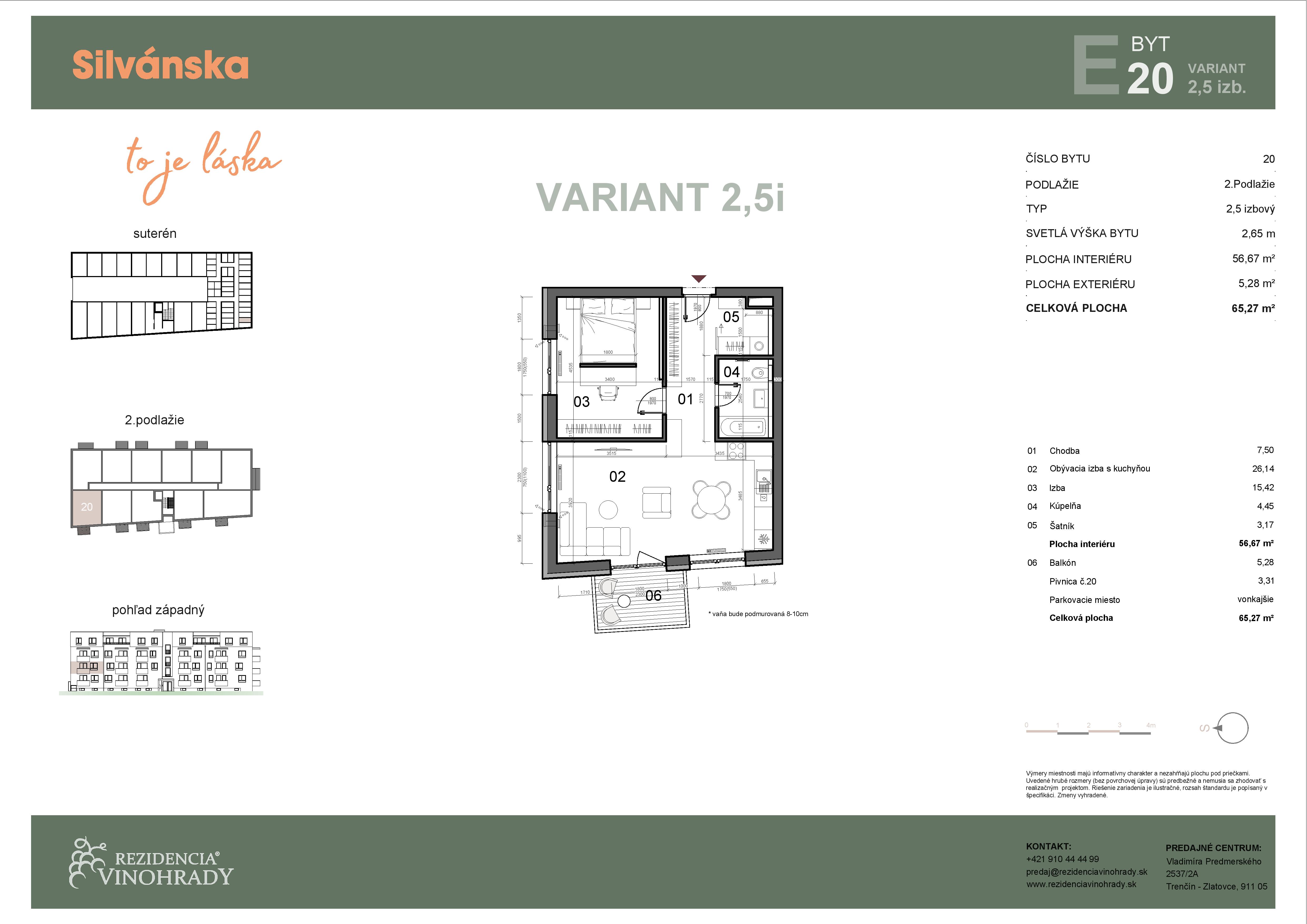 Silvánska - E20 v2 - Pôdorys
