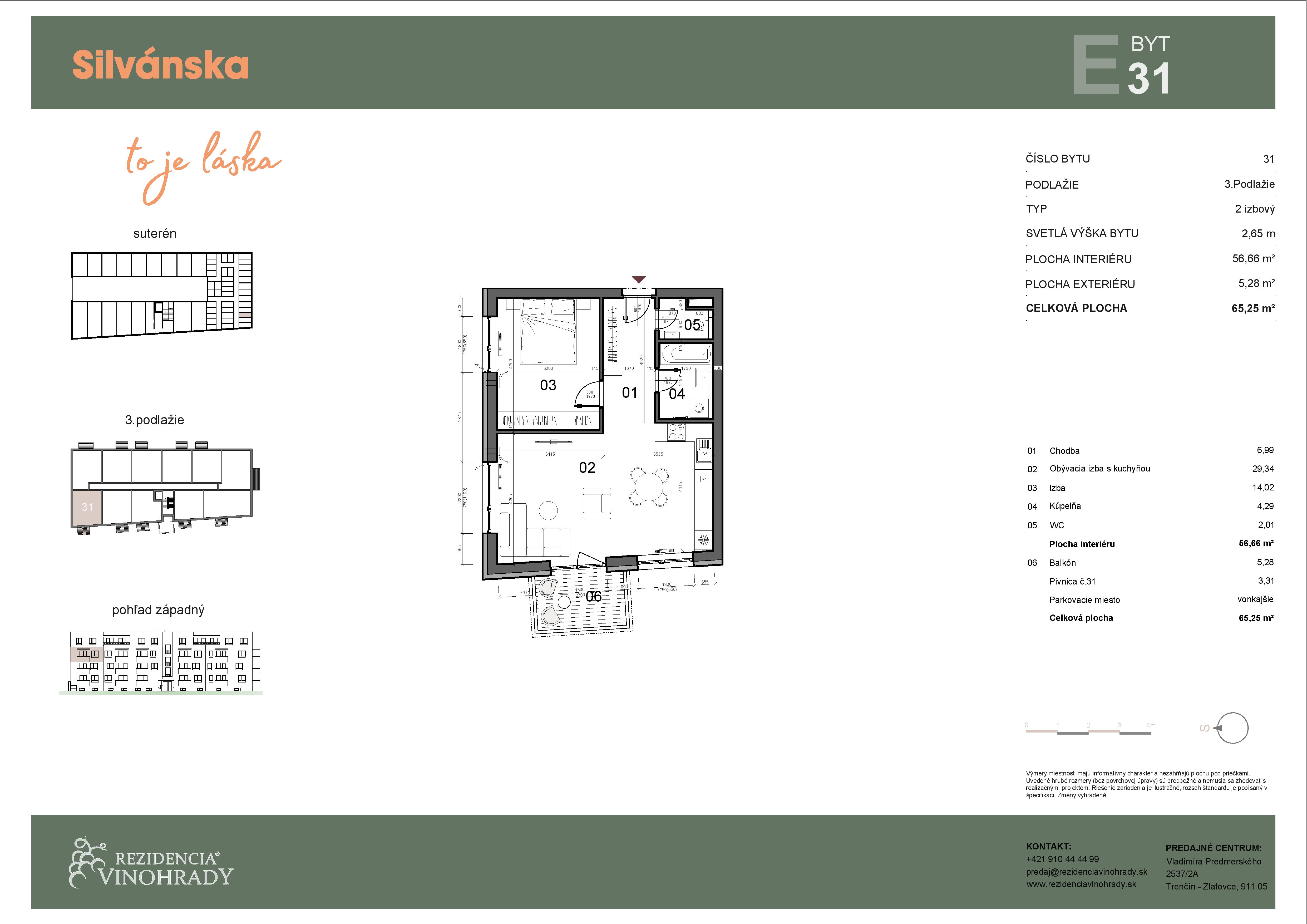 Silvánska - E31 - Pôdorys