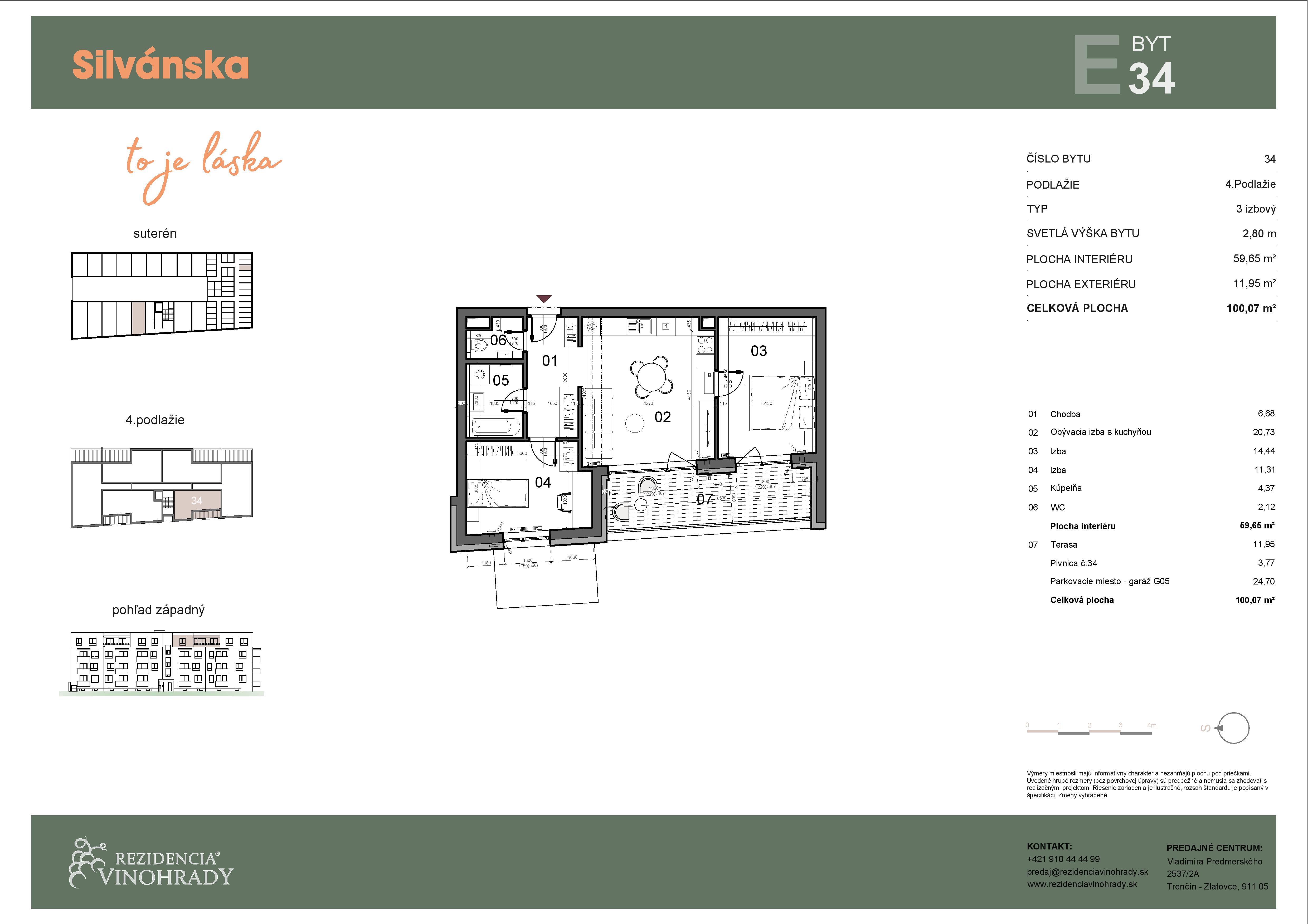 Silvánska - E34 - Pôdorys