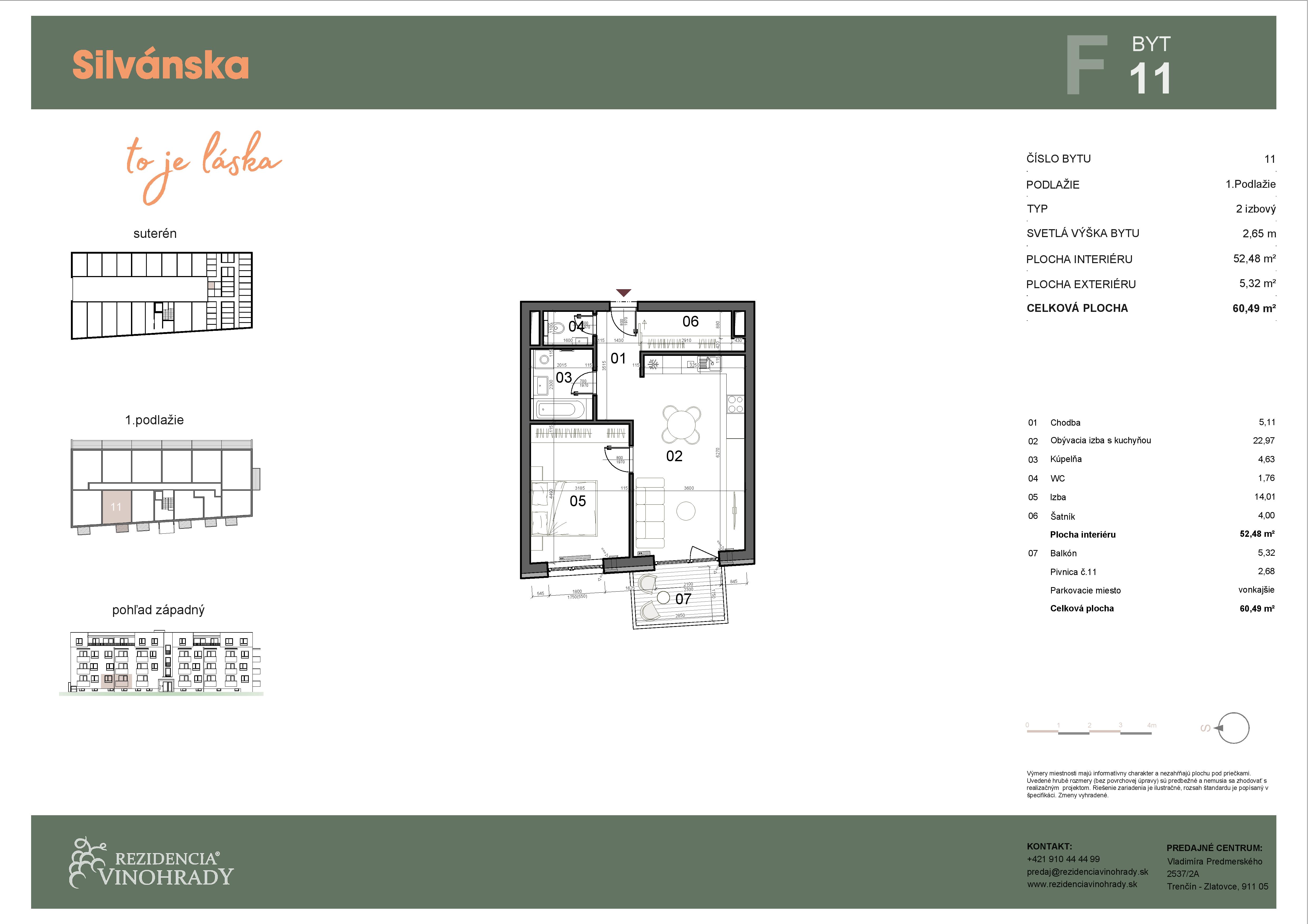 Silvánska - F11 - Pôdorys