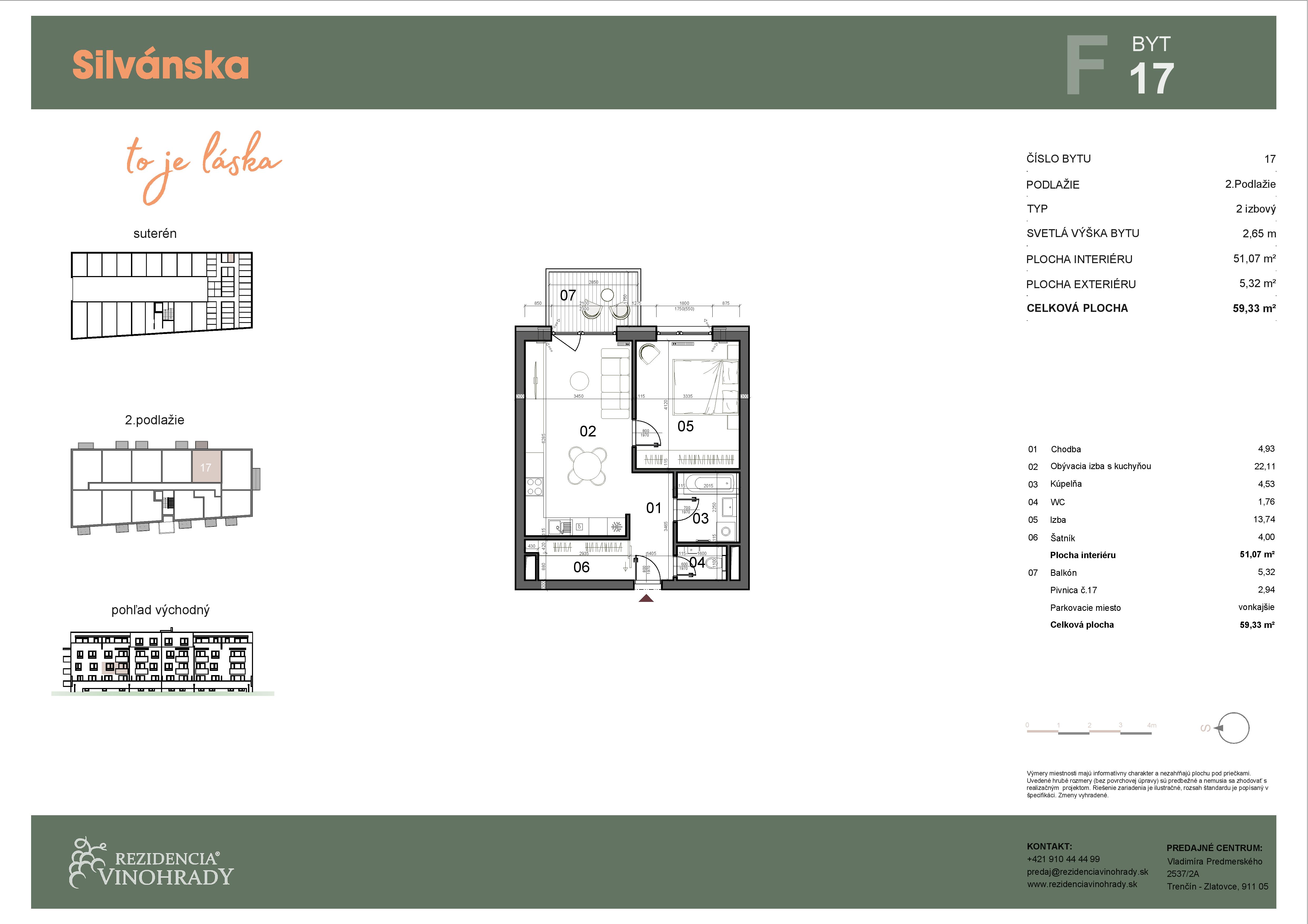 Silvánska - F17 - Pôdorys