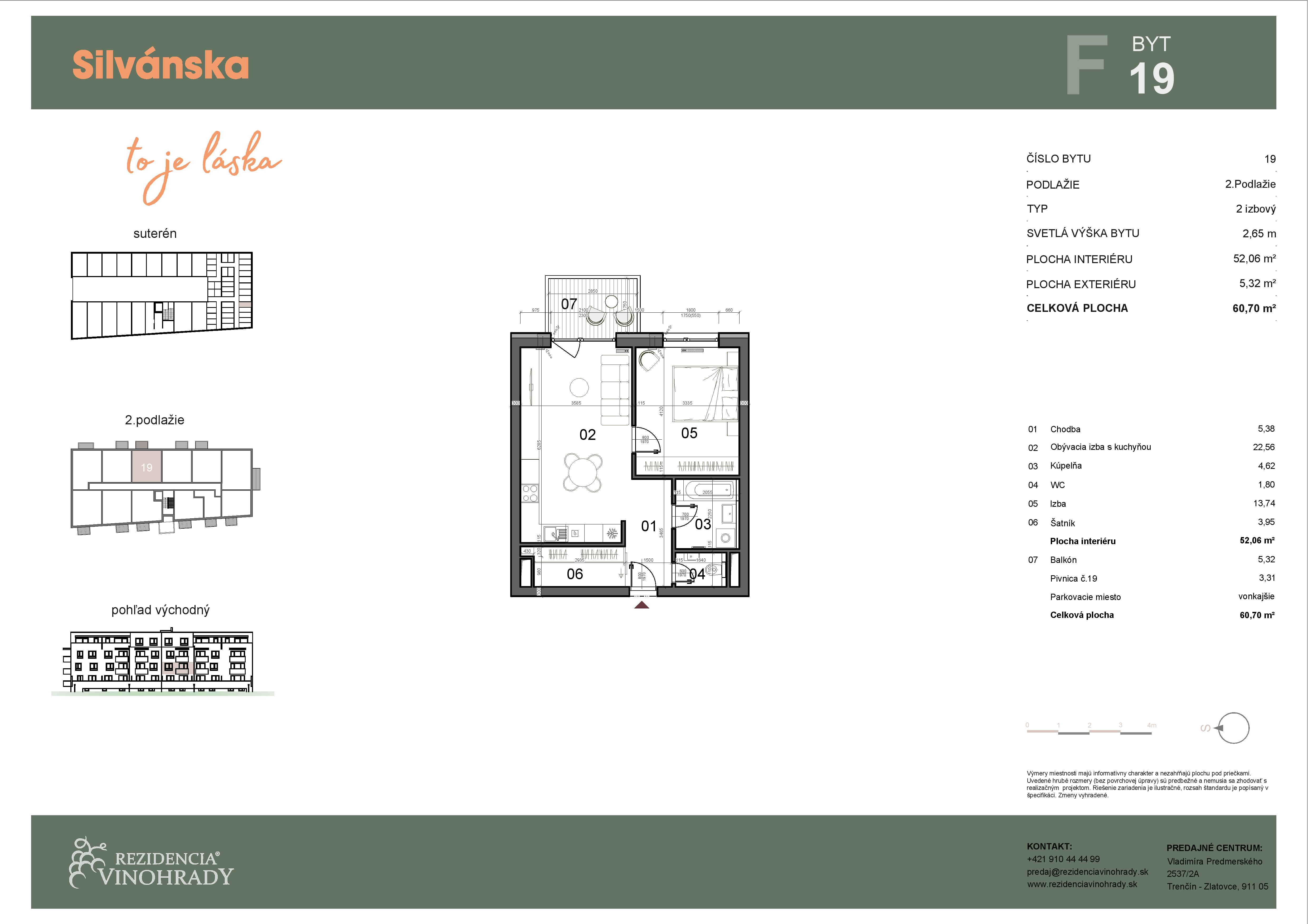 Silvánska - F19 - Pôdorys