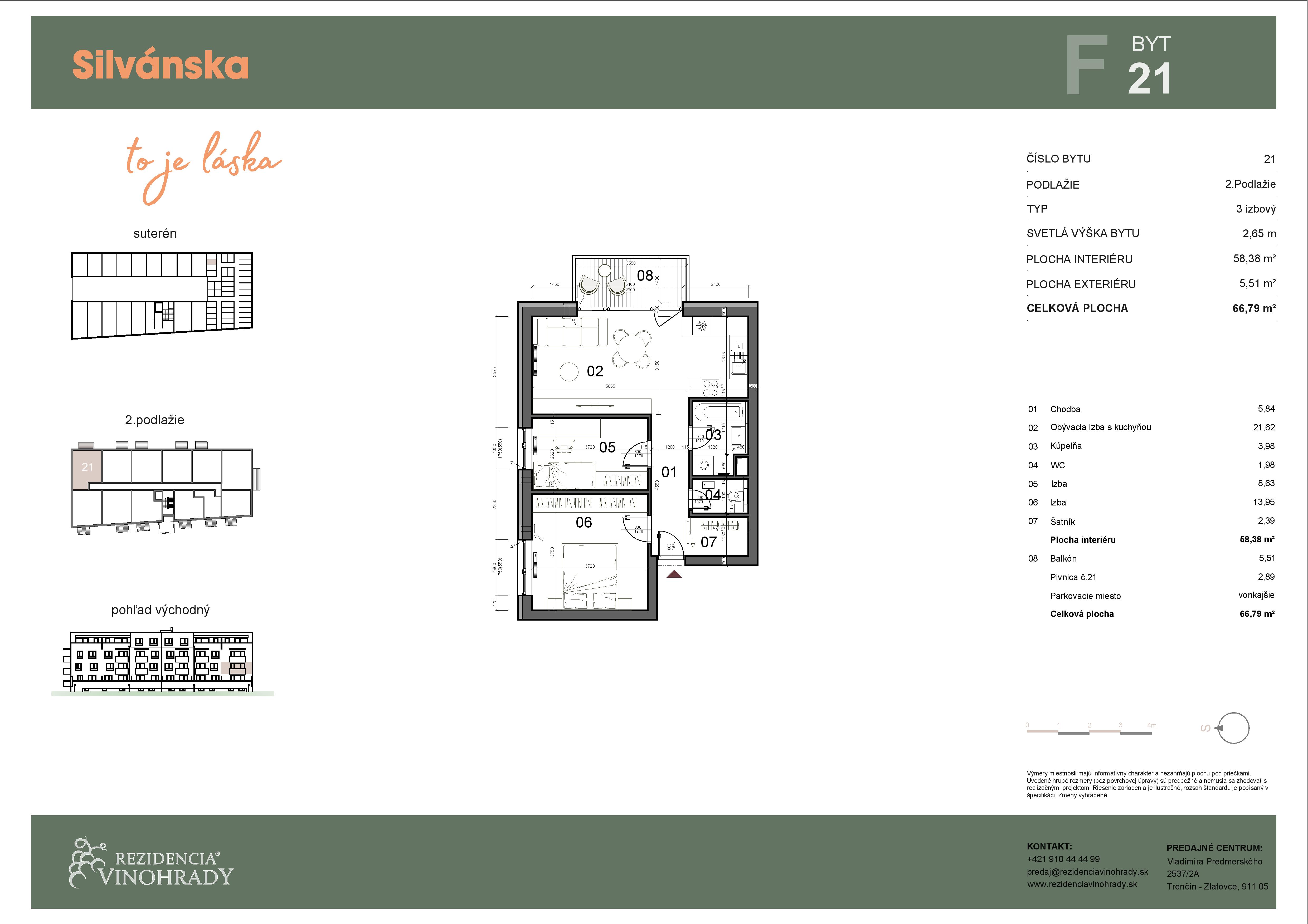 Silvánska - F21 - Pôdorys