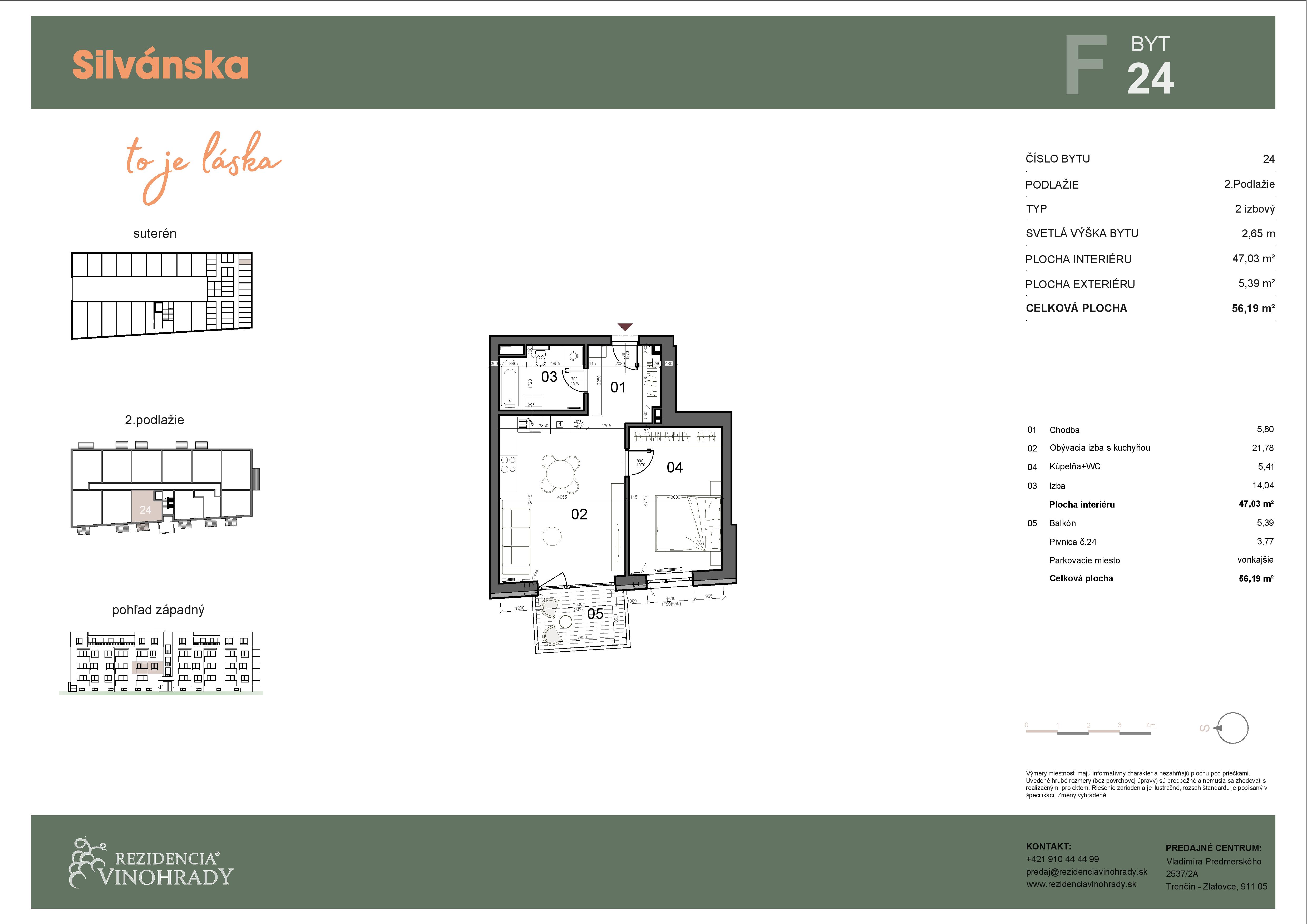 Silvánska - F24 - Pôdorys