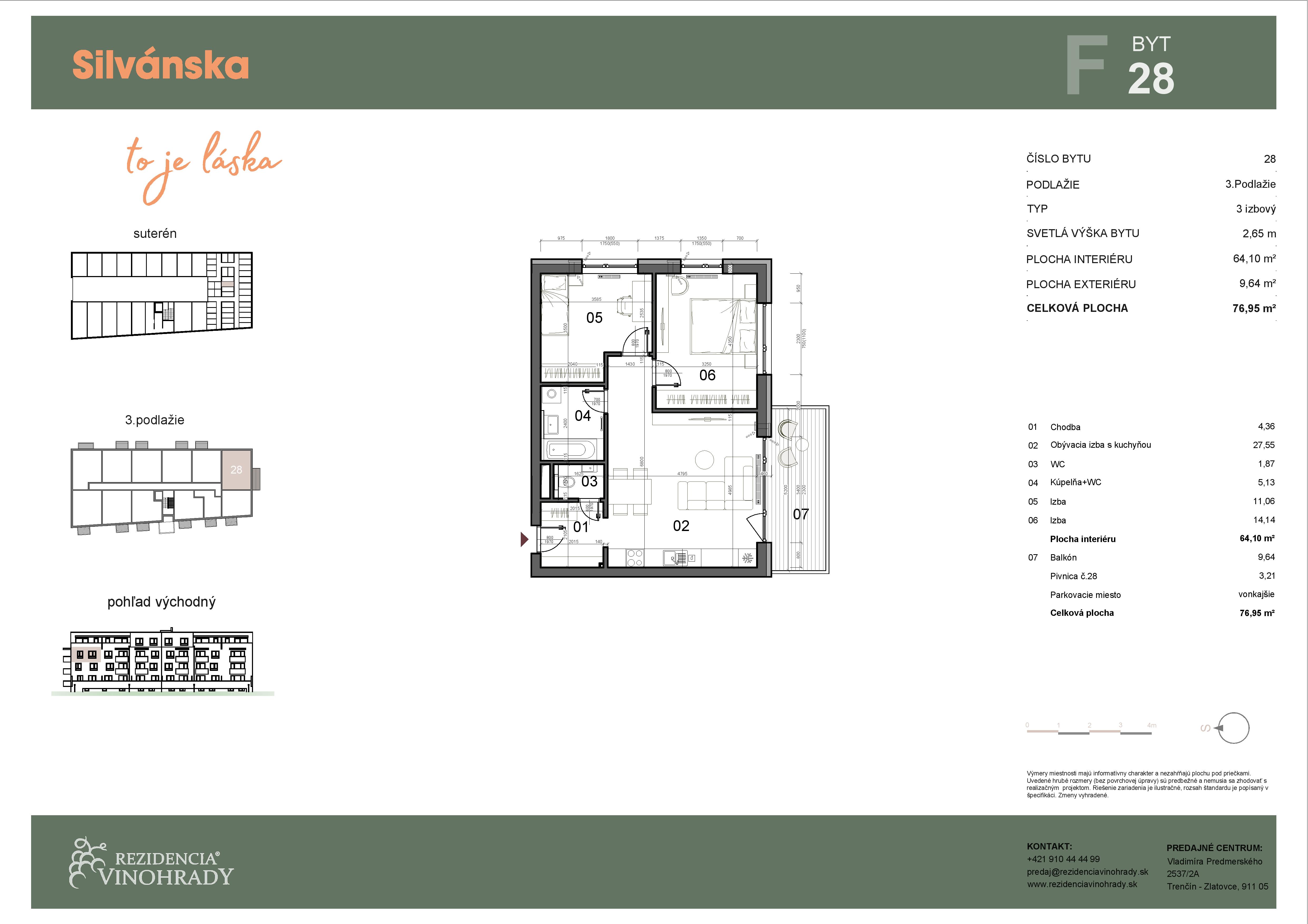 Silvánska - F28 - Pôdorys