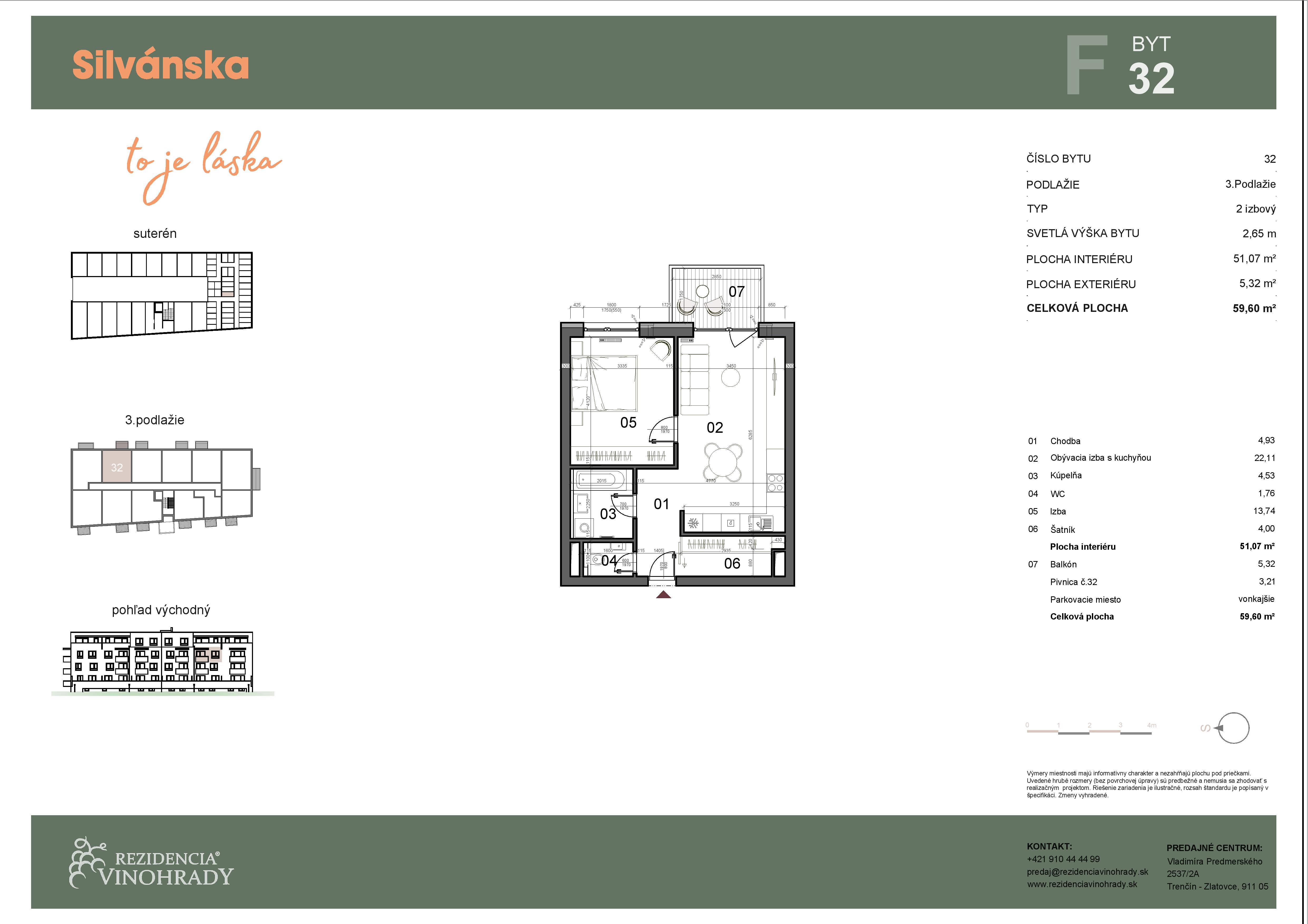Silvánska - F32 - Pôdorys