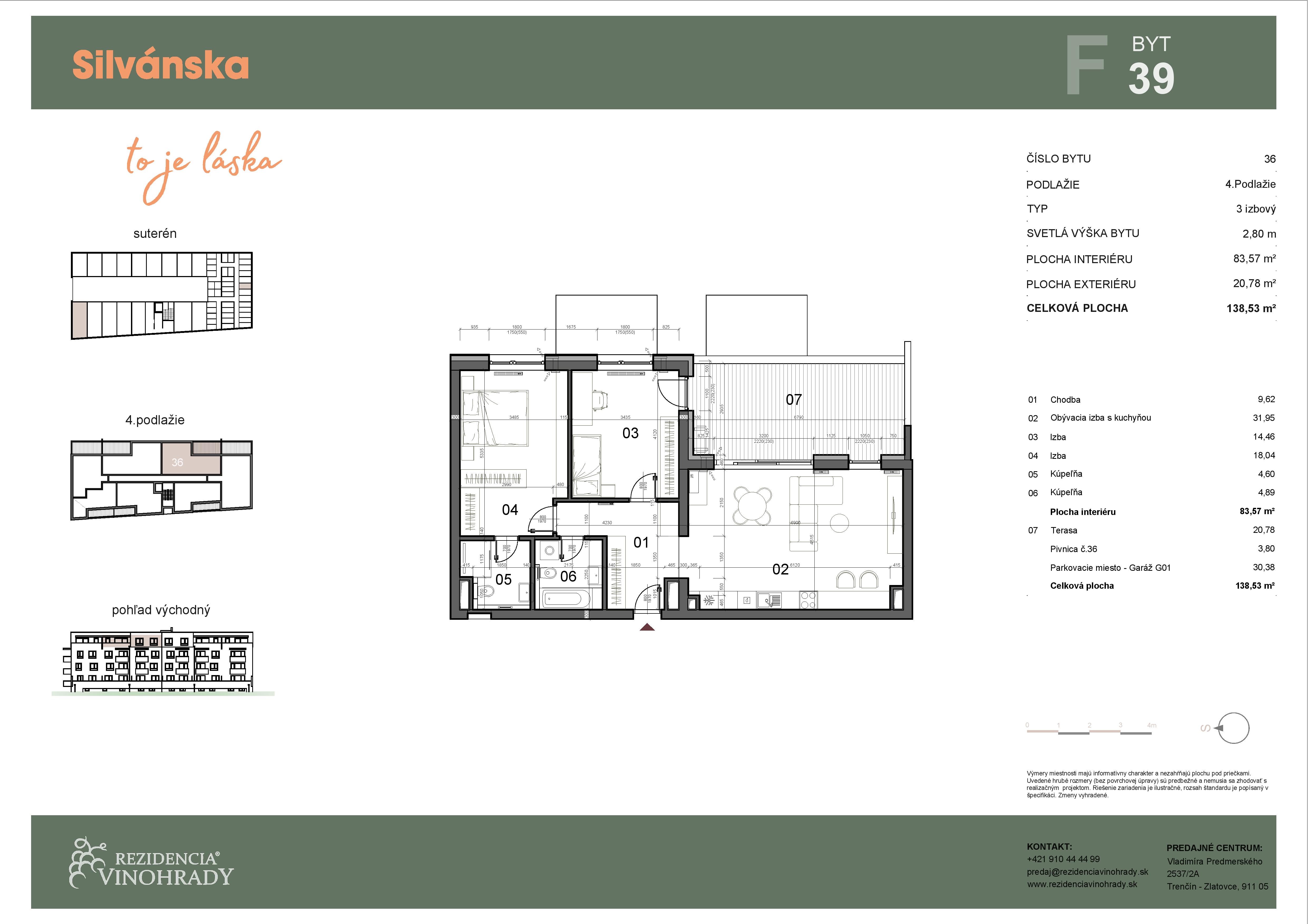Silvánska - F39 - Pôdorys