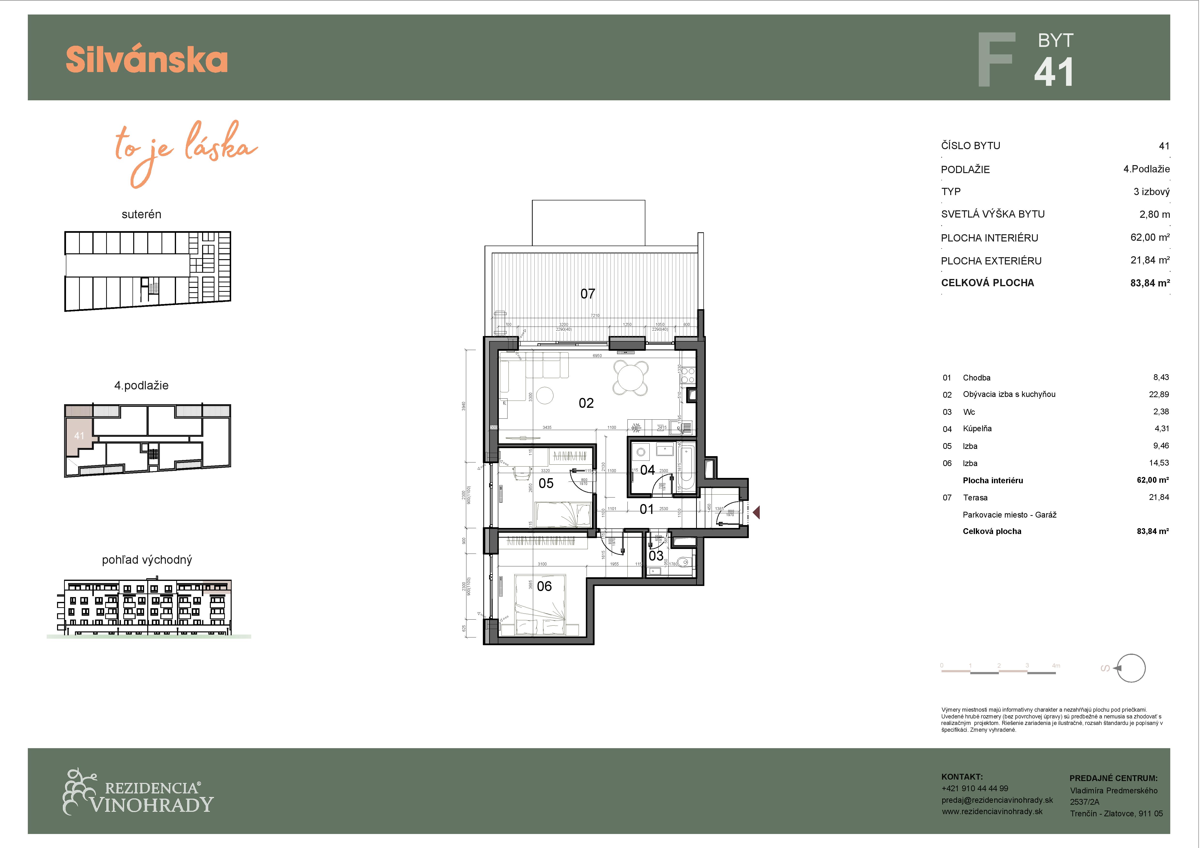Silvánska - F41 - Pôdorys