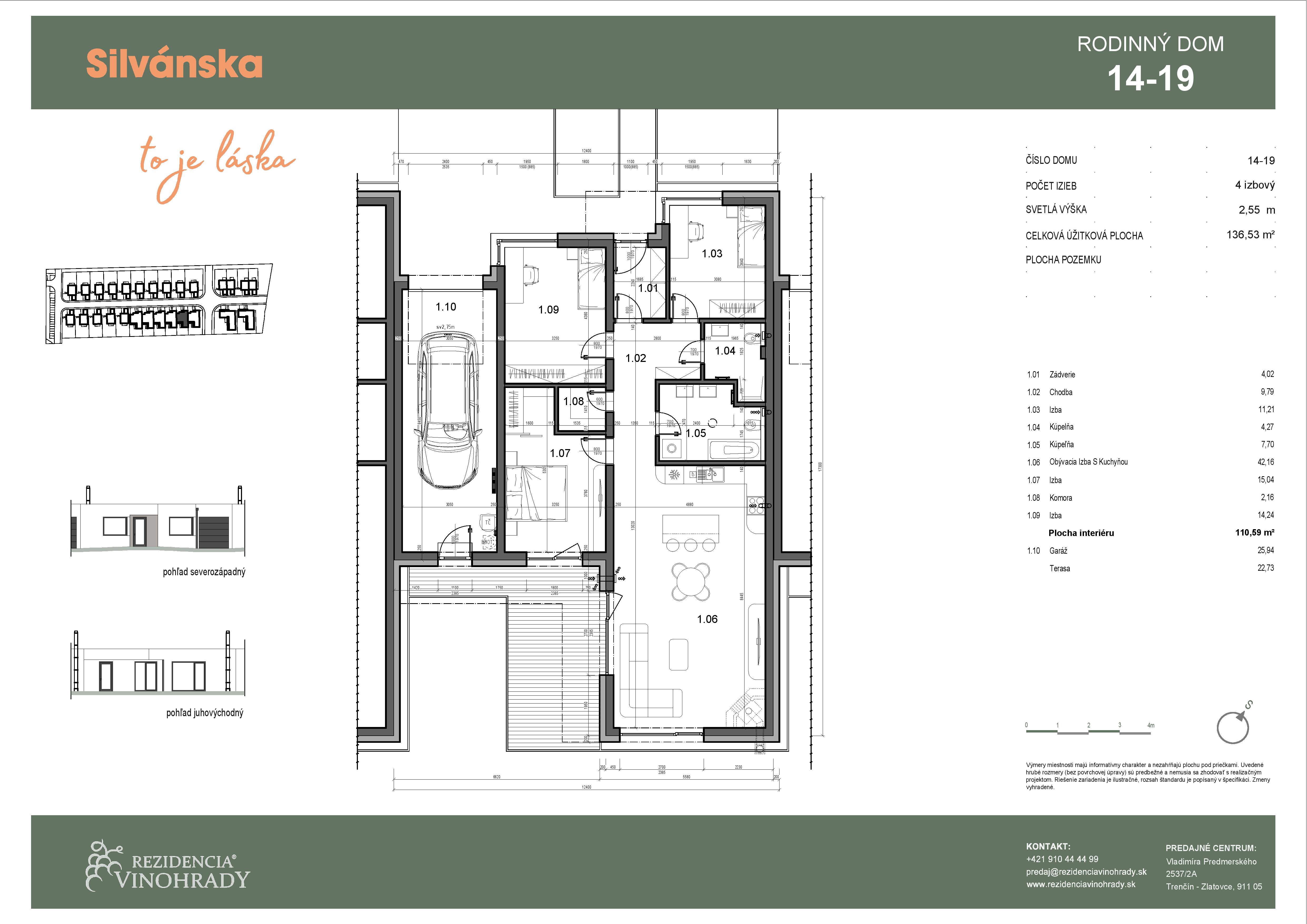 Silvánska - RD 16 V2 - Pôdorys