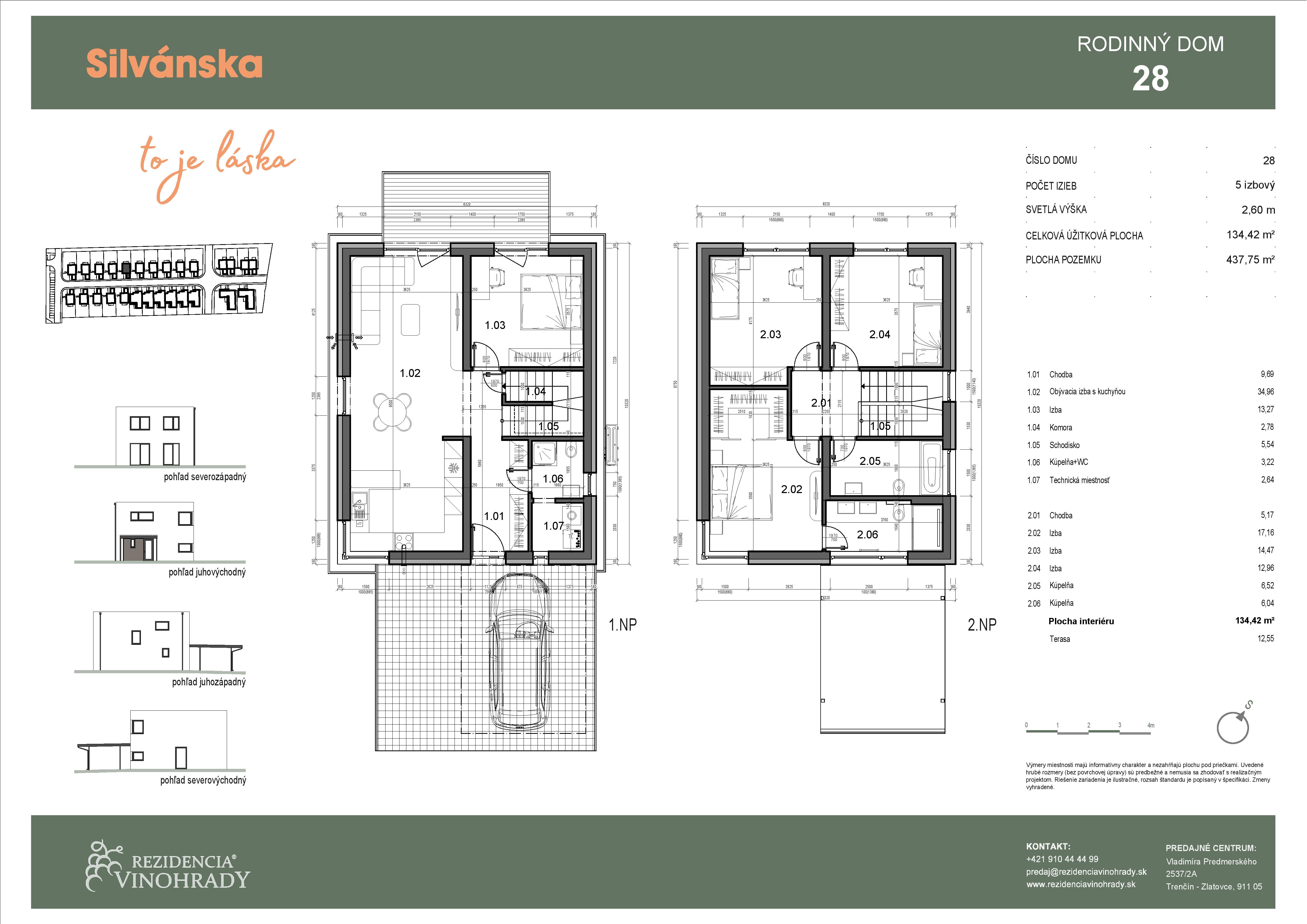 Silvánska - RD 28 - Pôdorys