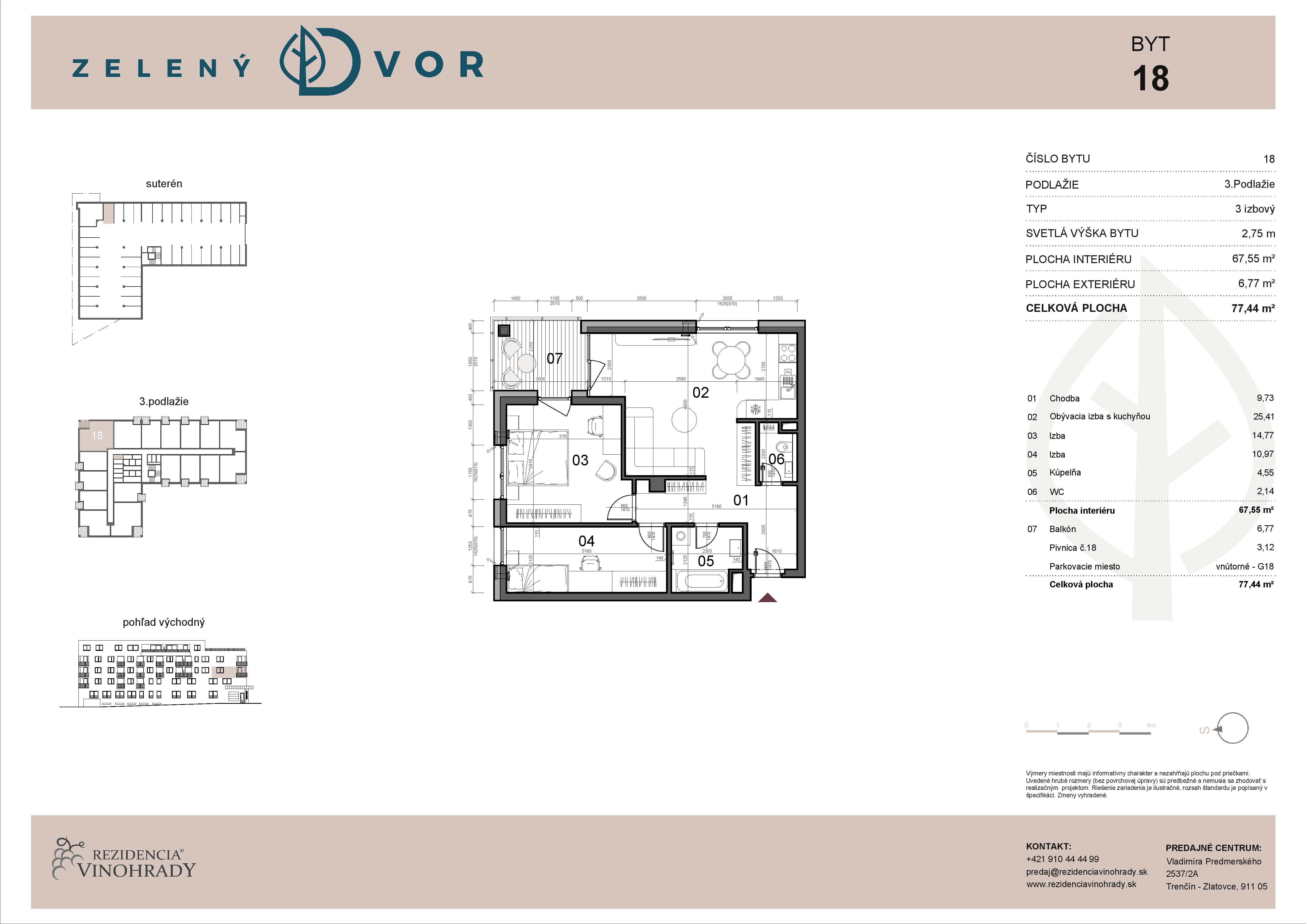 Trenčín Zelený dvor - 18 - Pôdorys