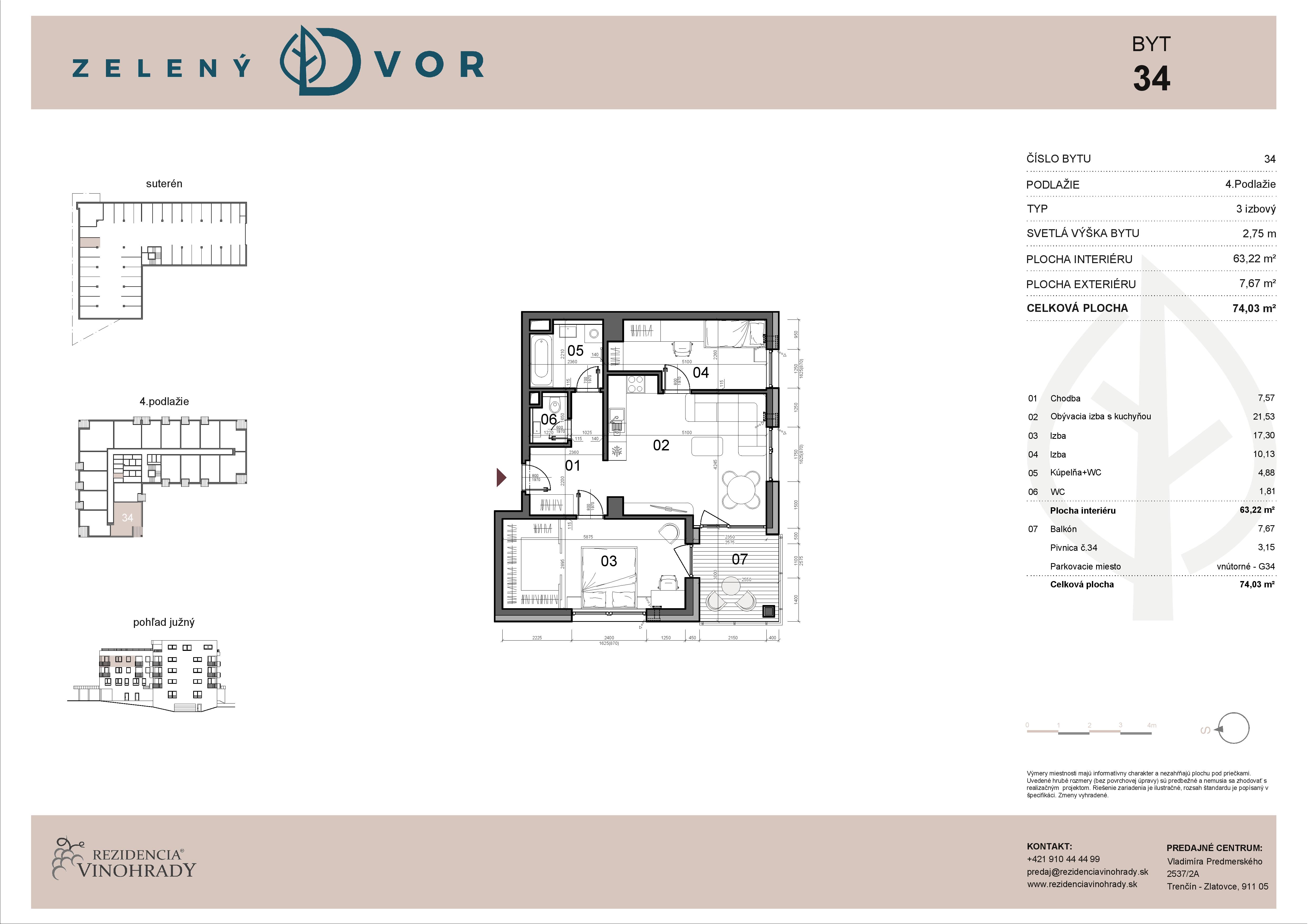 Trenčín Zelený dvor - 34 - Pôdorys
