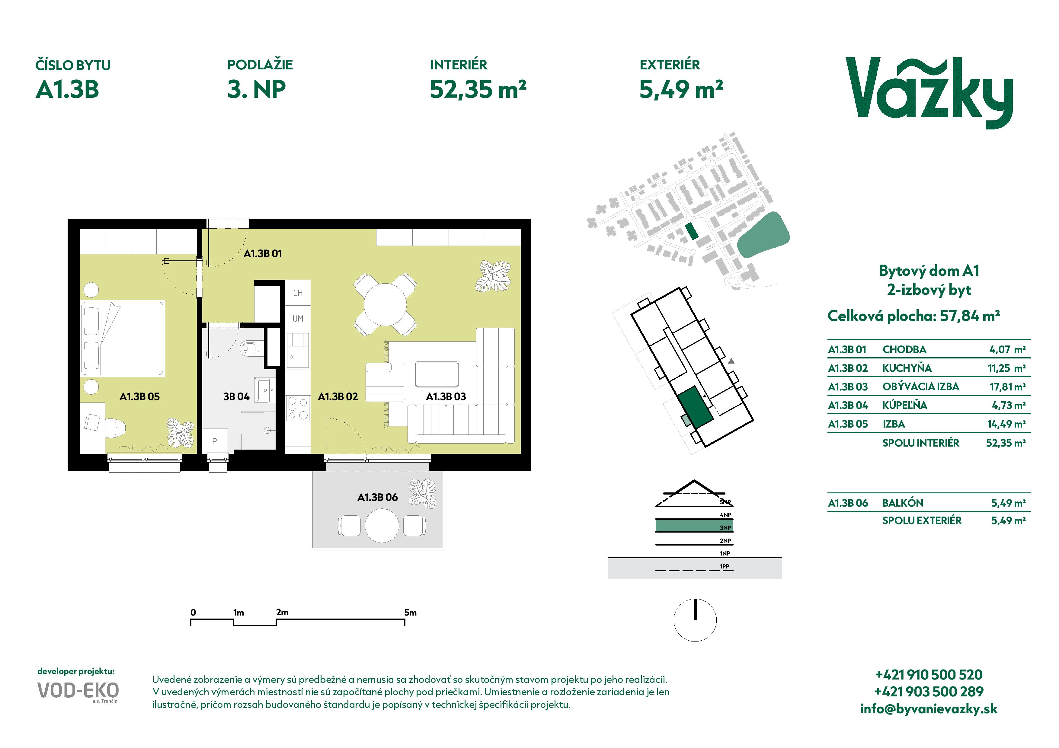 Vážky - A1.3B - Pôdorys