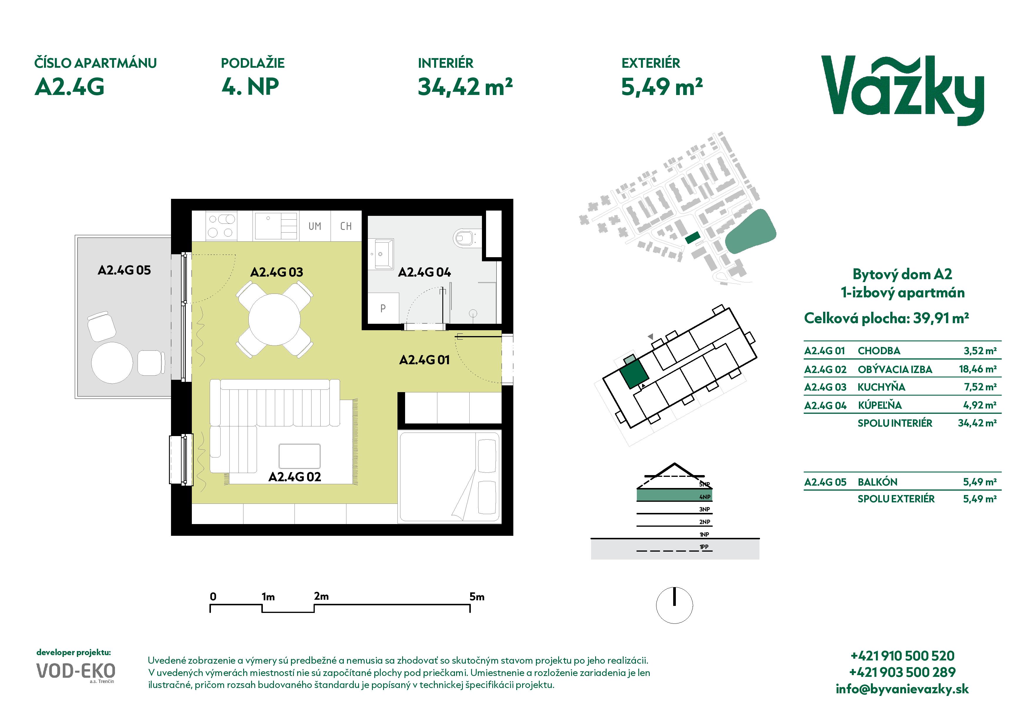 Vážky - A2.4G - Pôdorys