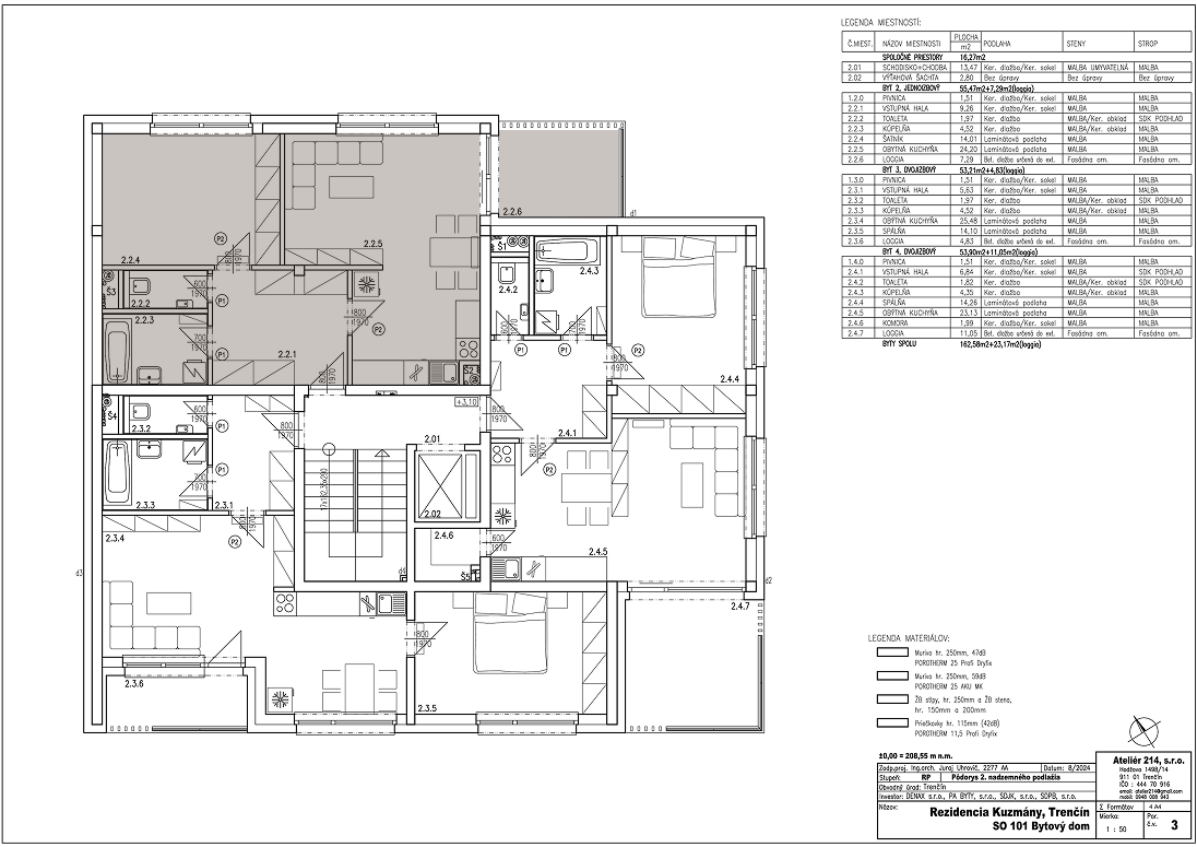 Vila Kuzmány - 2 - Pôdorys