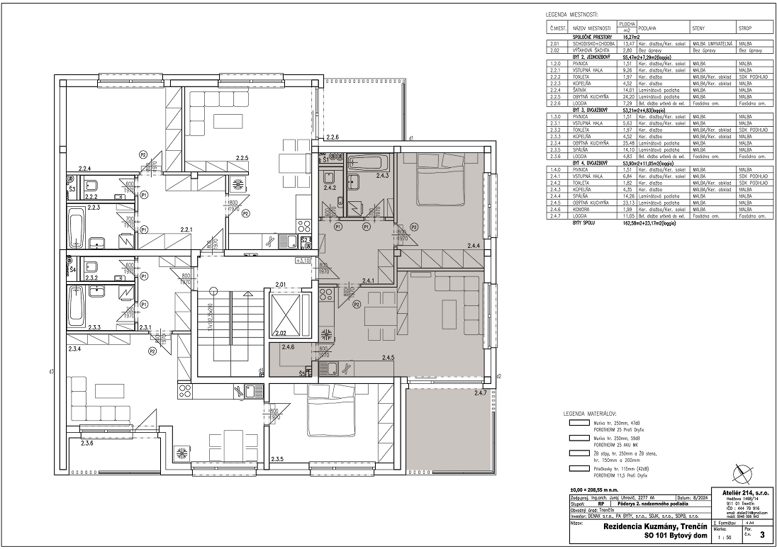 Vila Kuzmány - 4 - Pôdorys