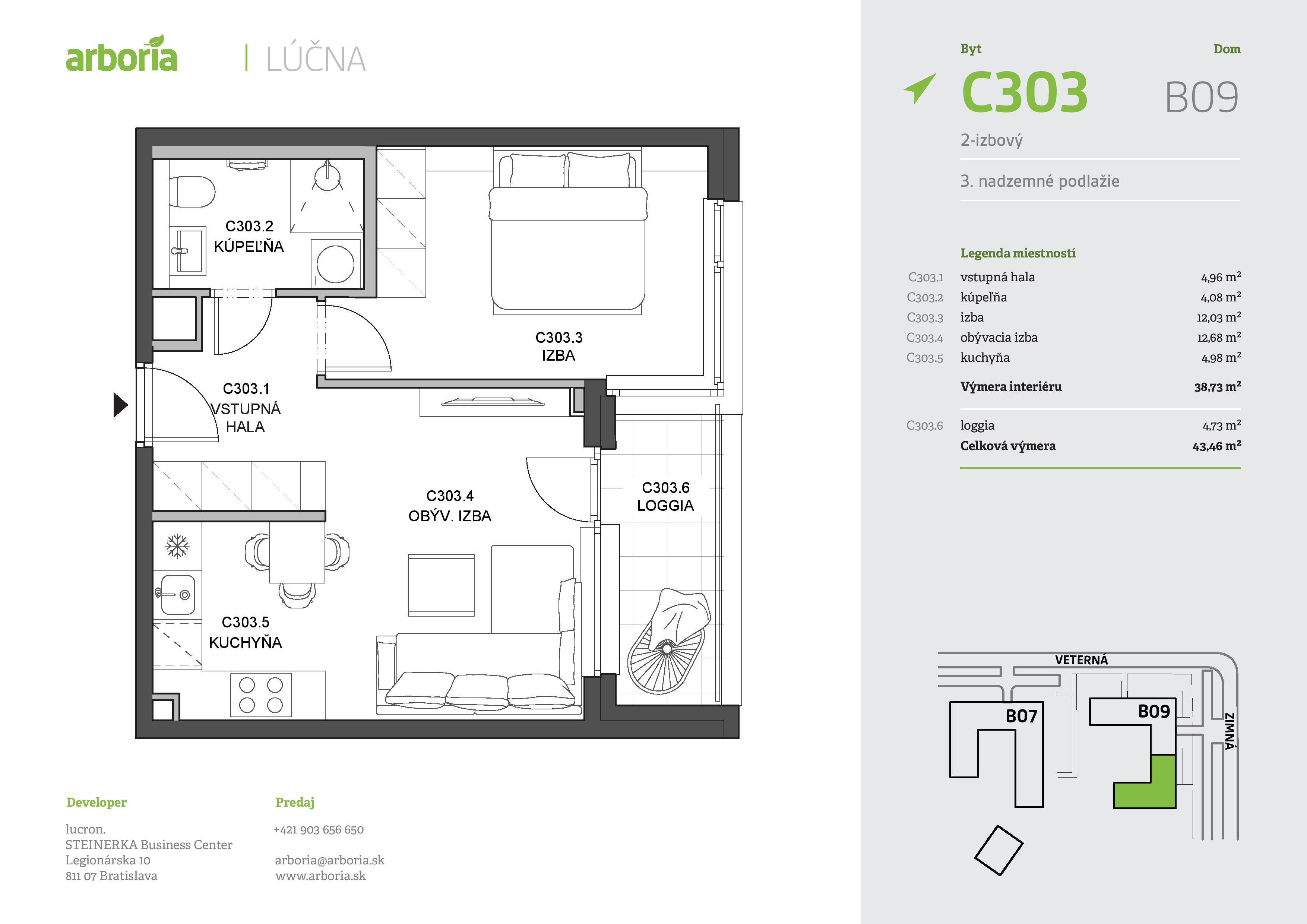 Arboria - C303 - Pôdorys