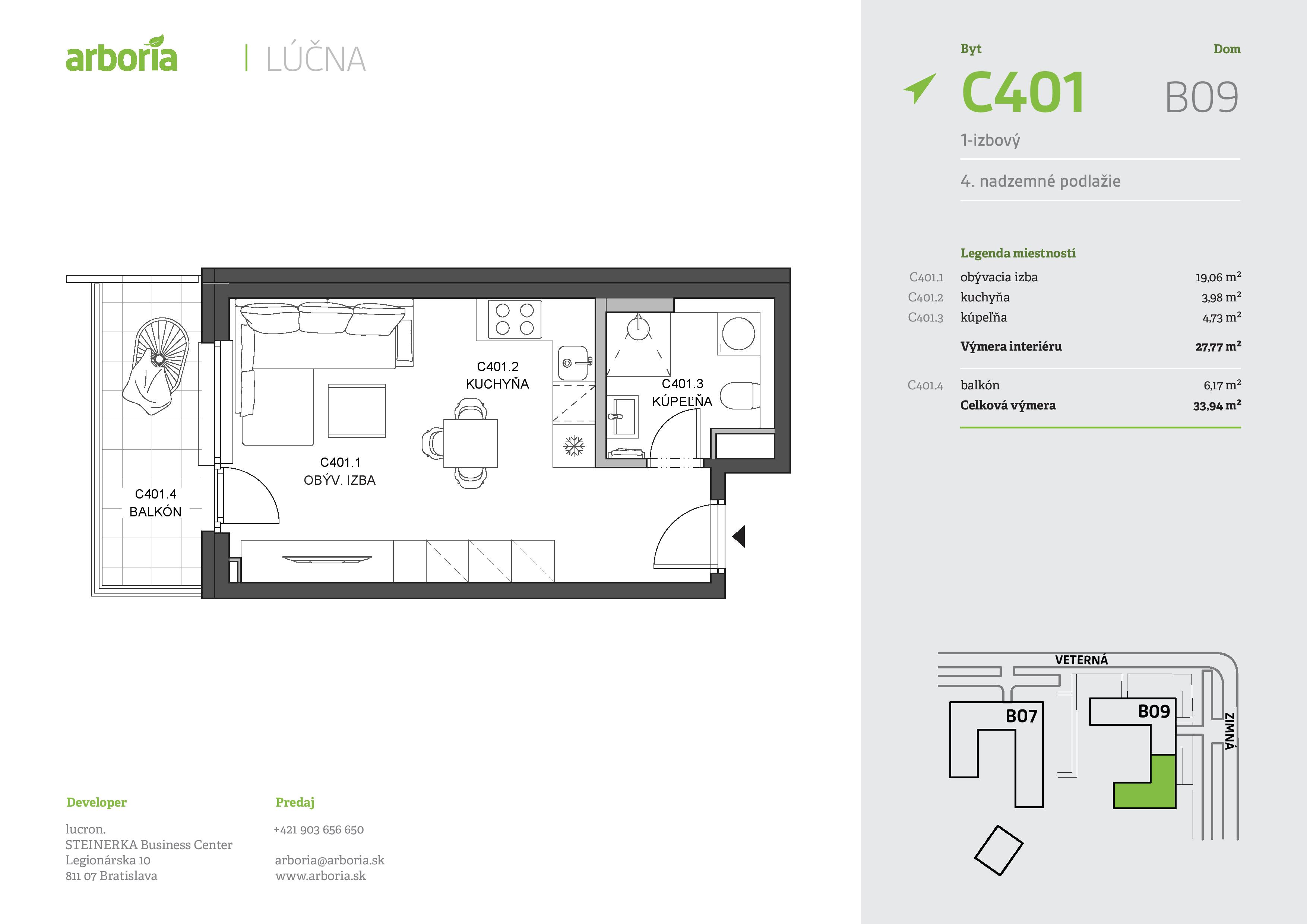 Arboria - C401 - Pôdorys