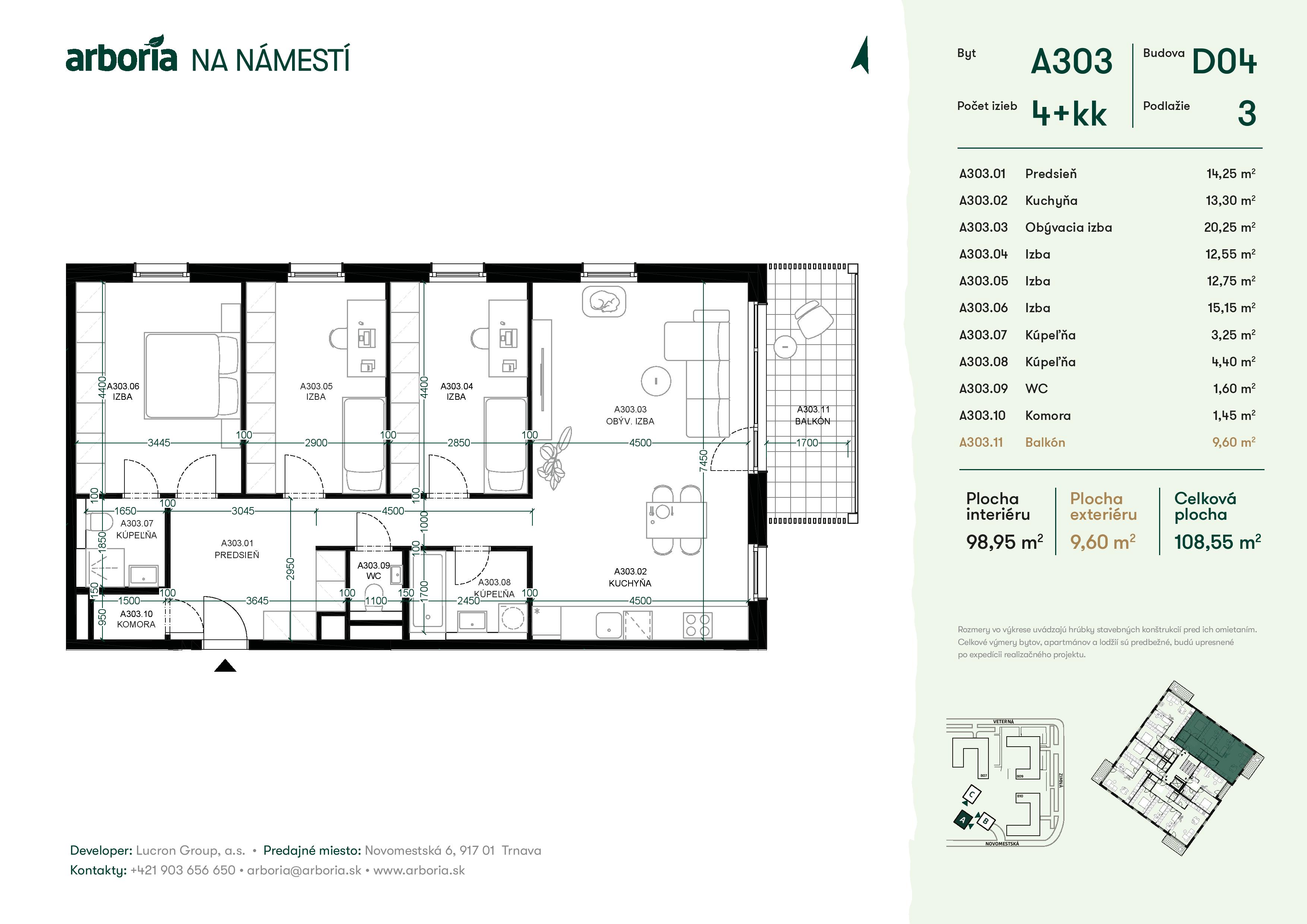 Arboria - A303 - Pôdorys