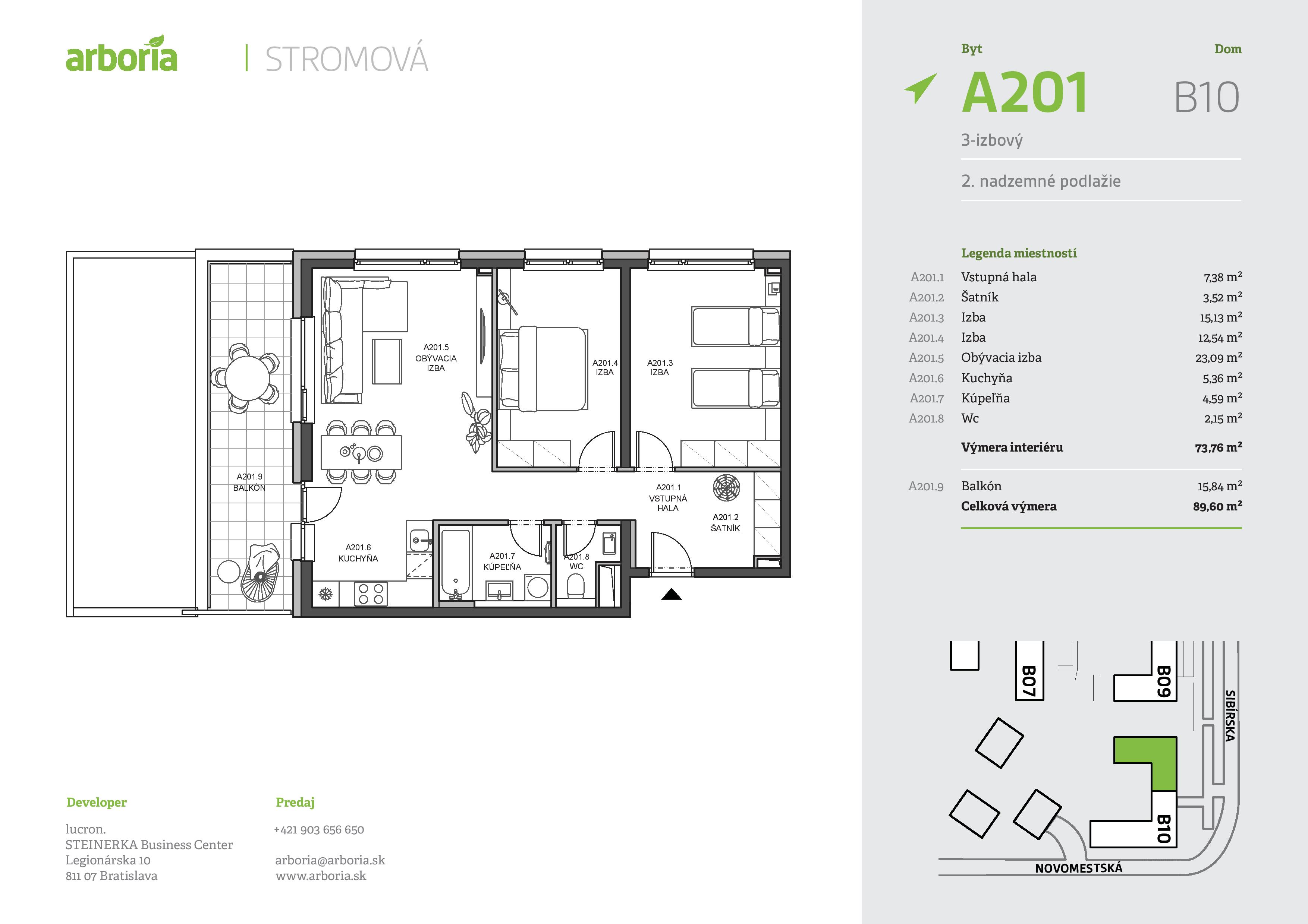 Arboria - A201 - Pôdorys