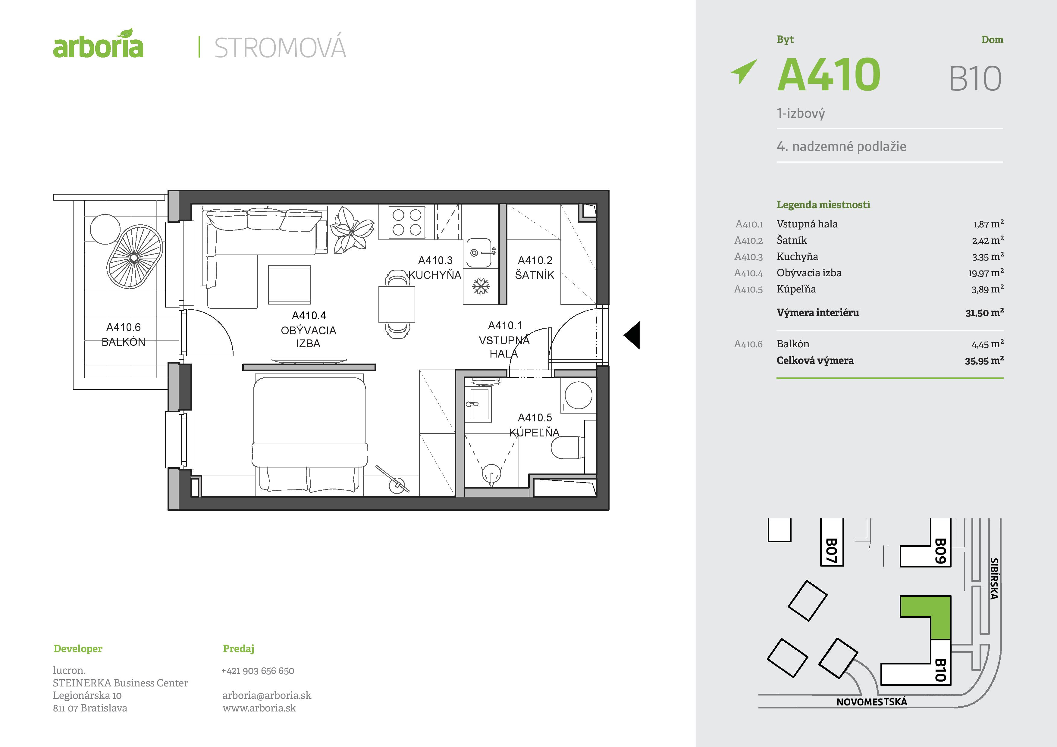 Arboria - A410 - Pôdorys