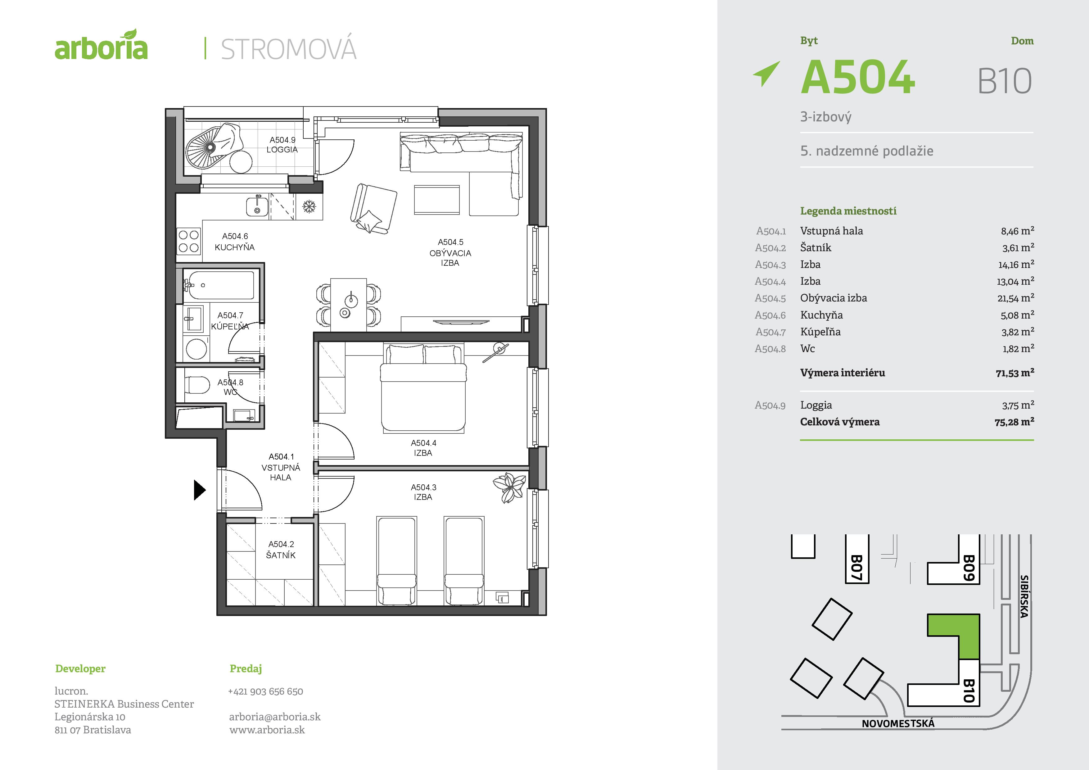 Arboria - A504 - Pôdorys
