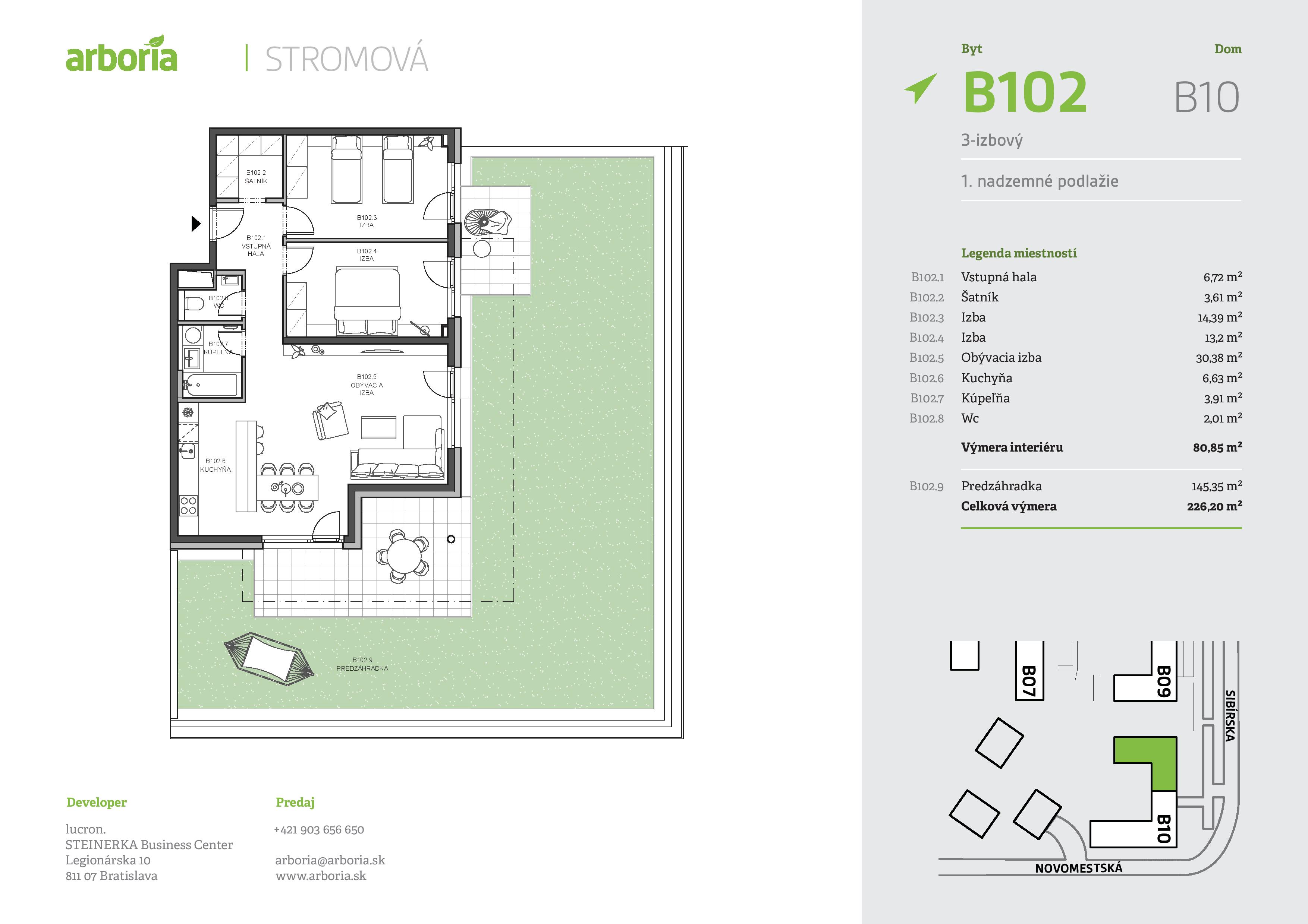 Arboria - B102 - Pôdorys