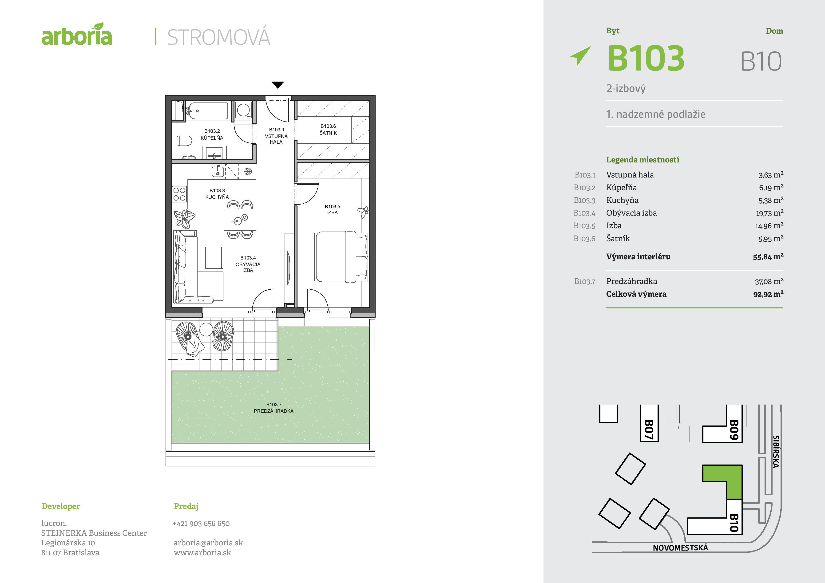 Arboria - B103 - Pôdorys