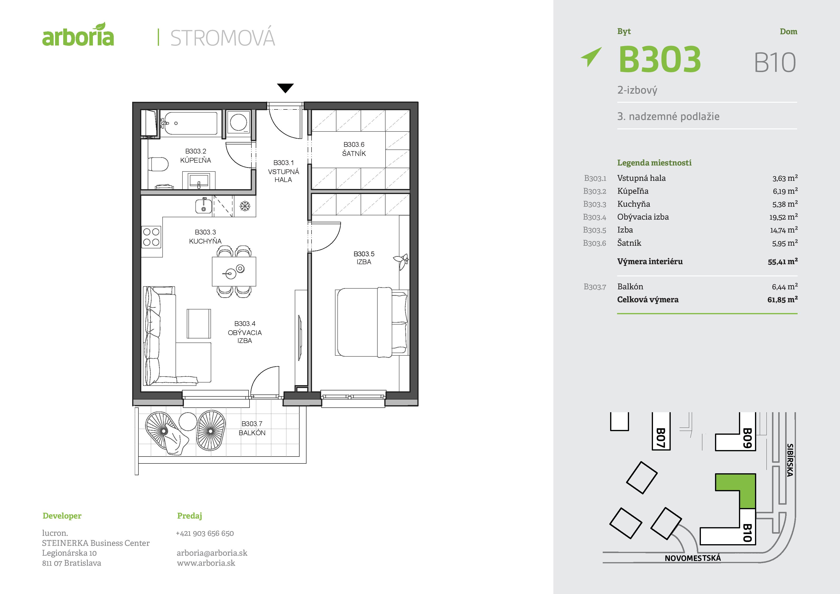 Arboria - B303 - Pôdorys