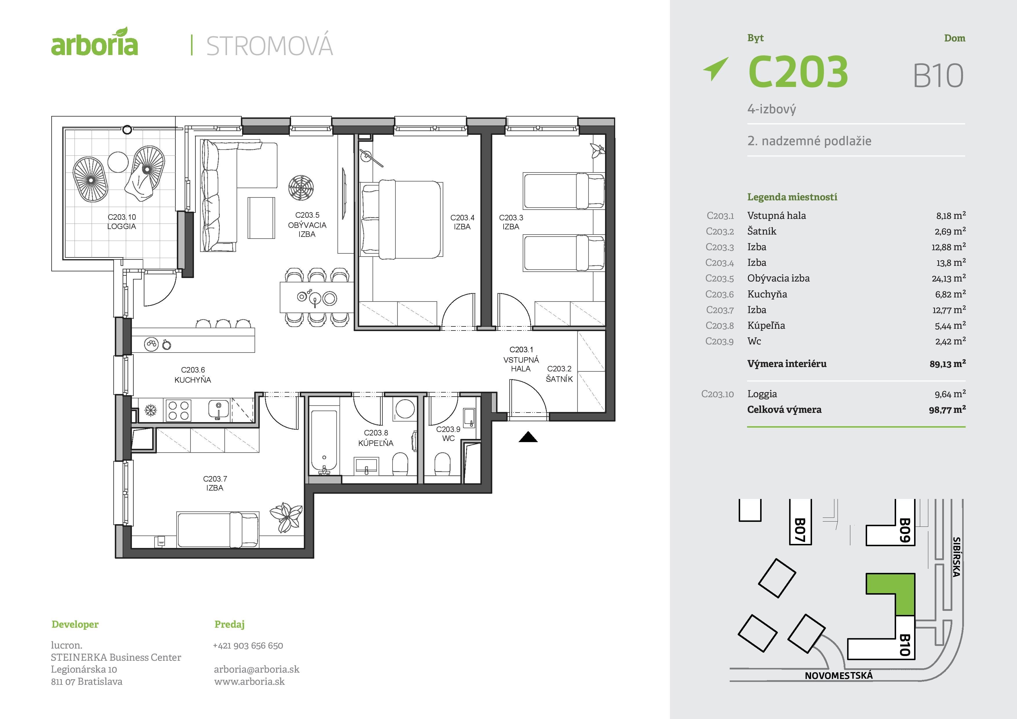 Arboria - C203 - Pôdorys