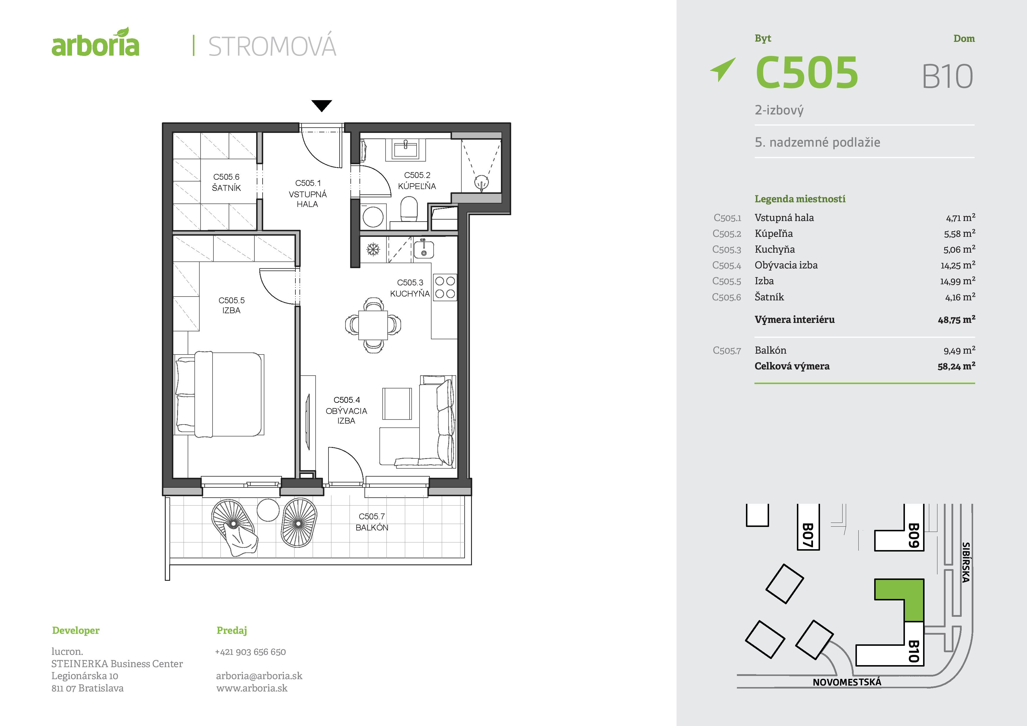 Arboria - C505 - Pôdorys