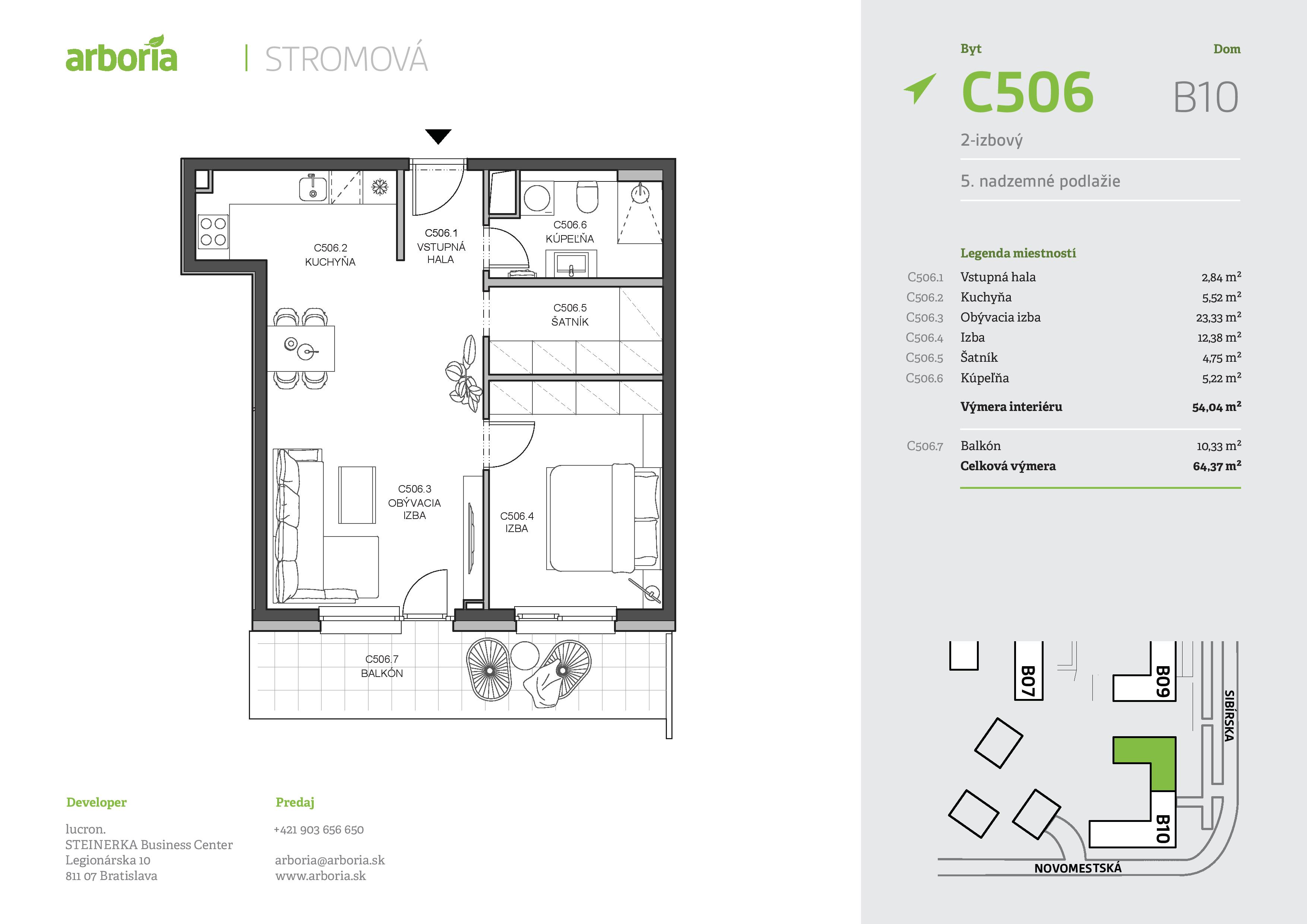 Arboria - C506 - Pôdorys