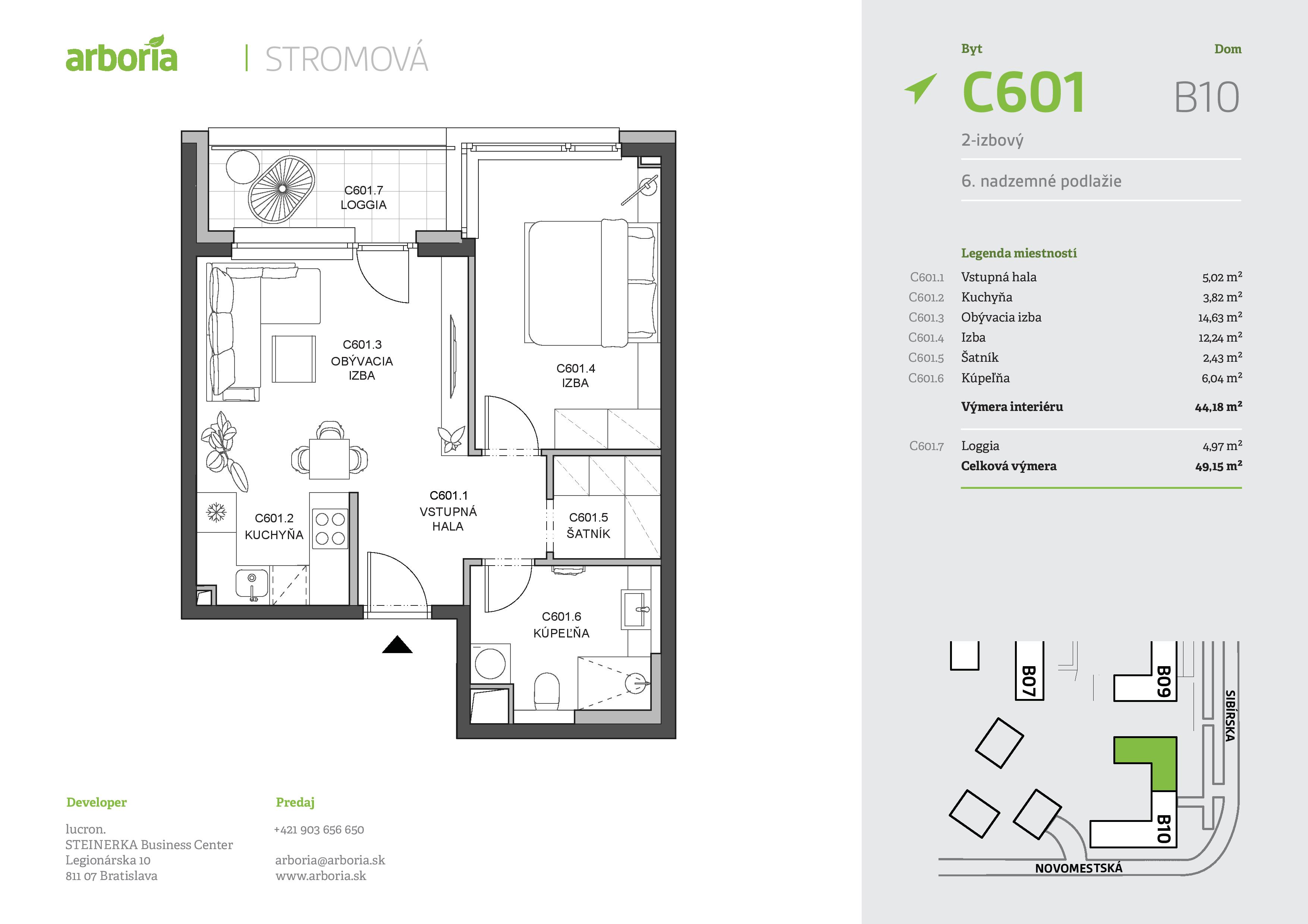 Arboria - C601 - Pôdorys