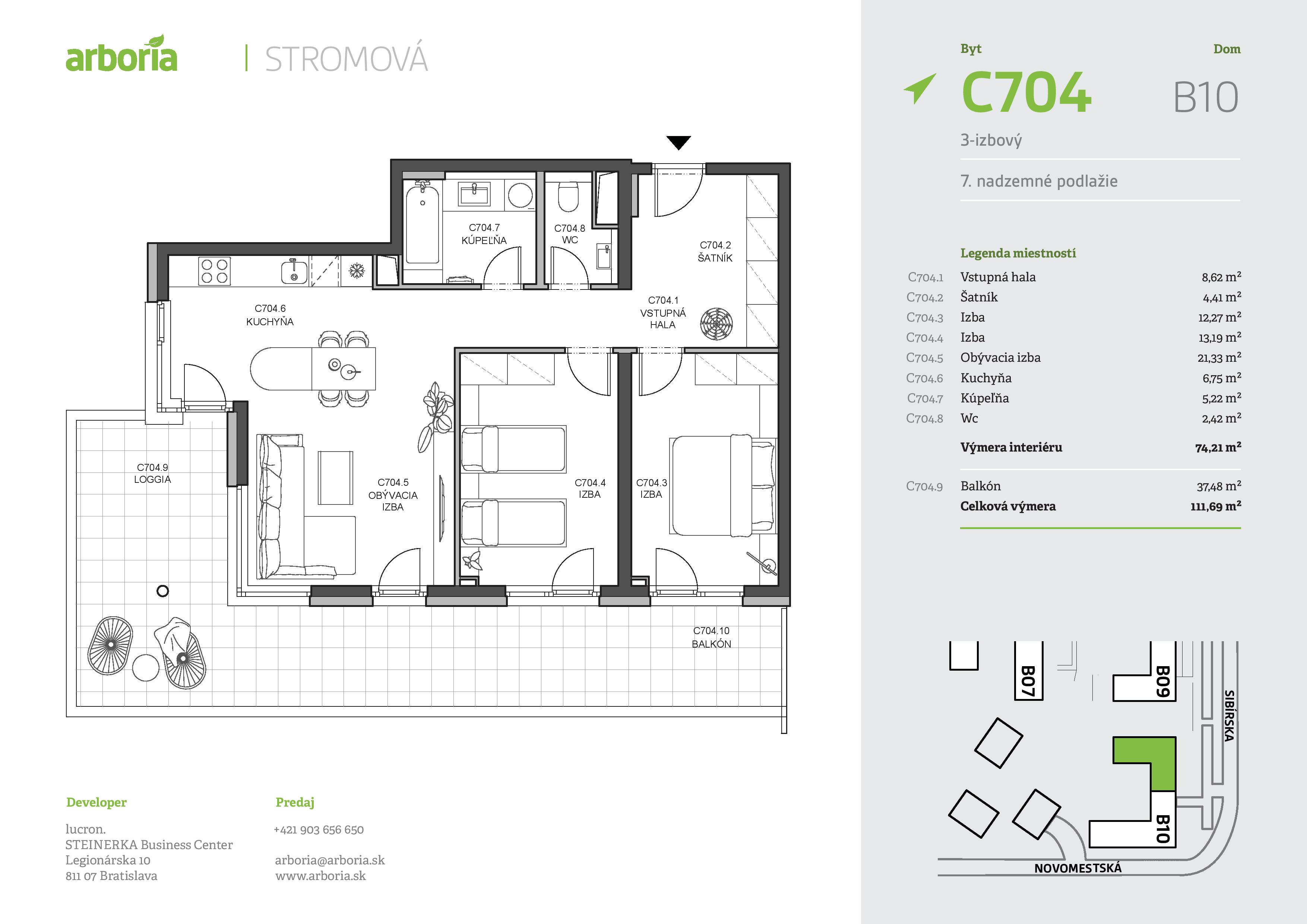 Arboria - C704 - Pôdorys