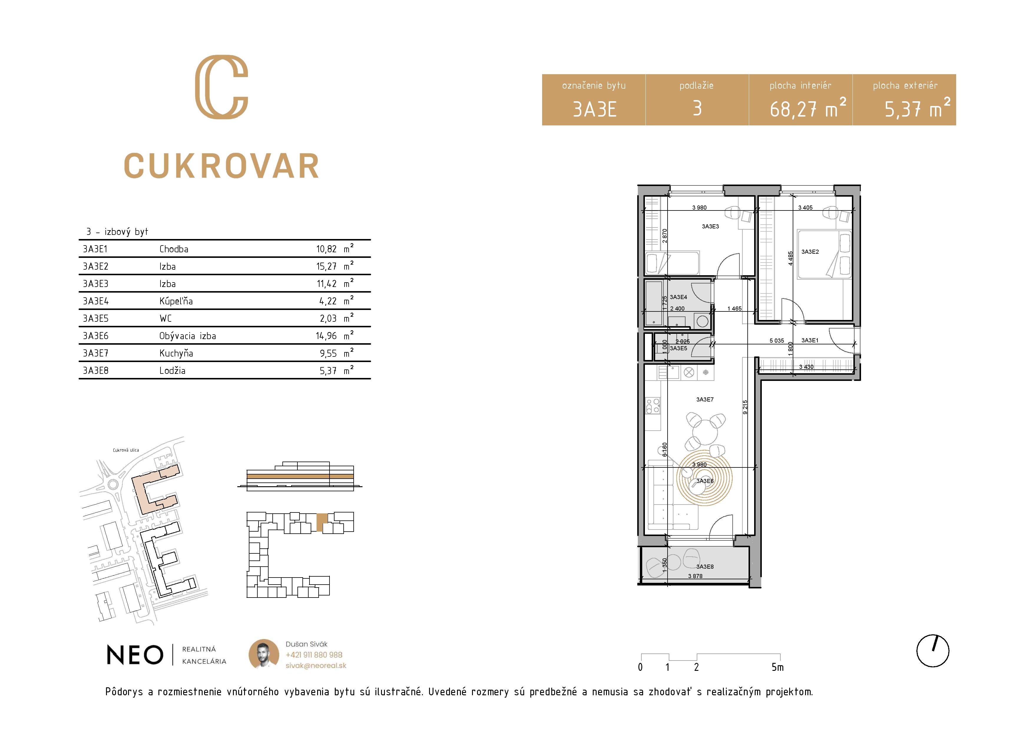 Cukrovar - 3A3E - Pôdorys